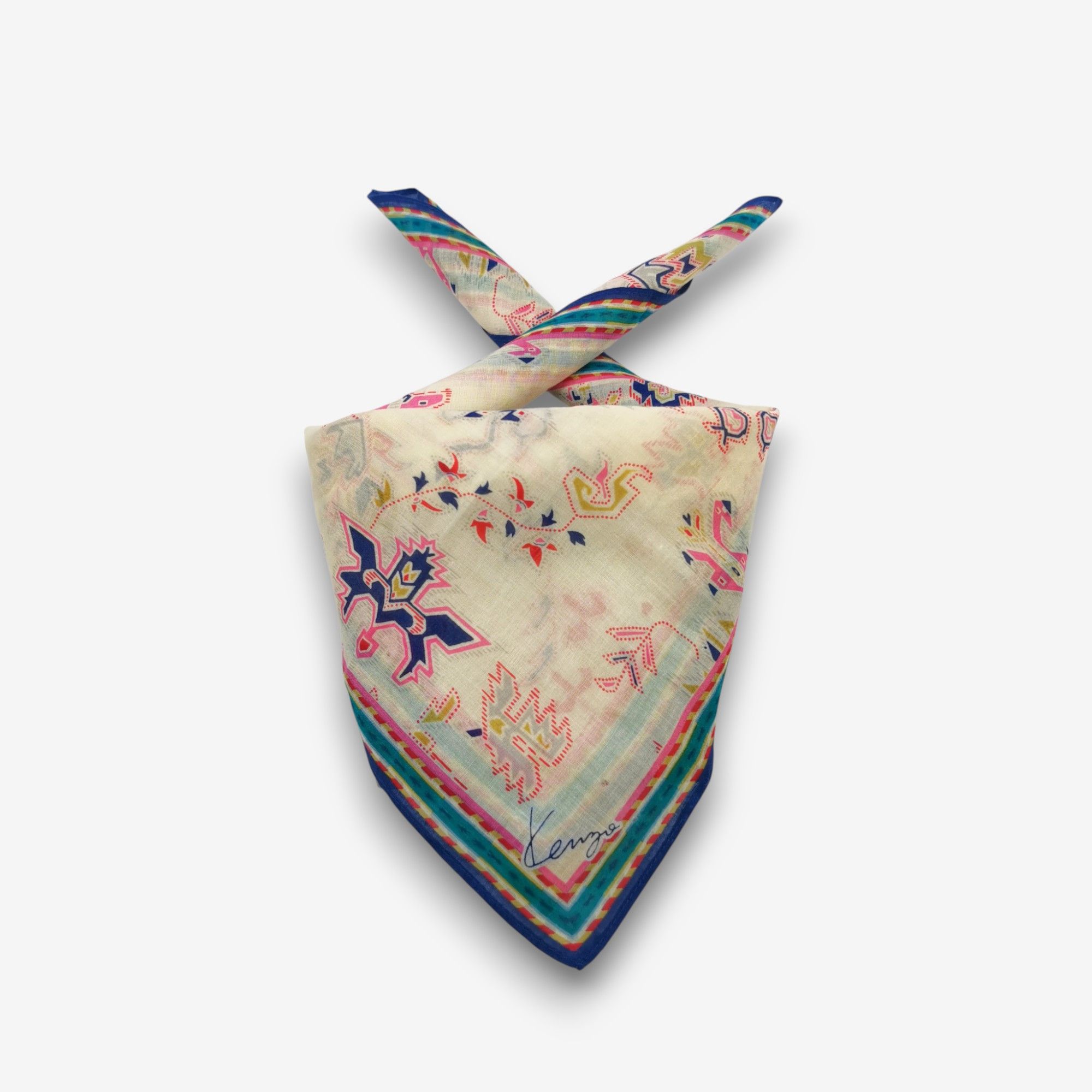 Kenzo Vintage Kenzo Handkerchief Pocket Square Bandana Size ONE SIZE - 1 Thumbnail