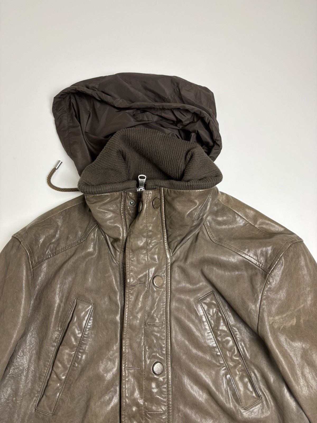 Dolce & Gabbana Dolce & Gabbana Vintage Leather Bomber Jacket Size US M / EU 48-50 / 2 - 11 Thumbnail