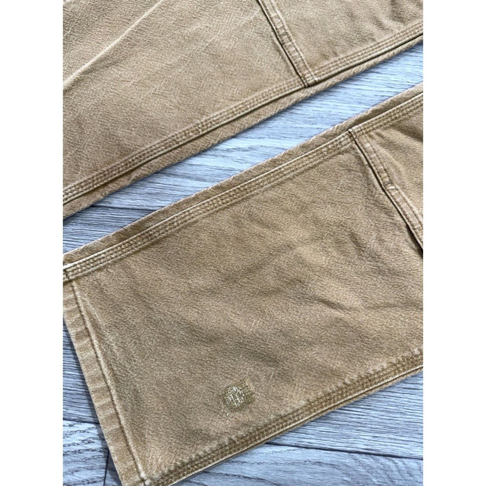 Carhartt VINTAGE Carhartt Relaxed Fit Duck Double-Front Work Pants Sz 32x34 Rugged Flex BN3340-M Pants Mens Brown 90s 5/10 distressed Size US 32 / EU 48 - 3 Thumbnail