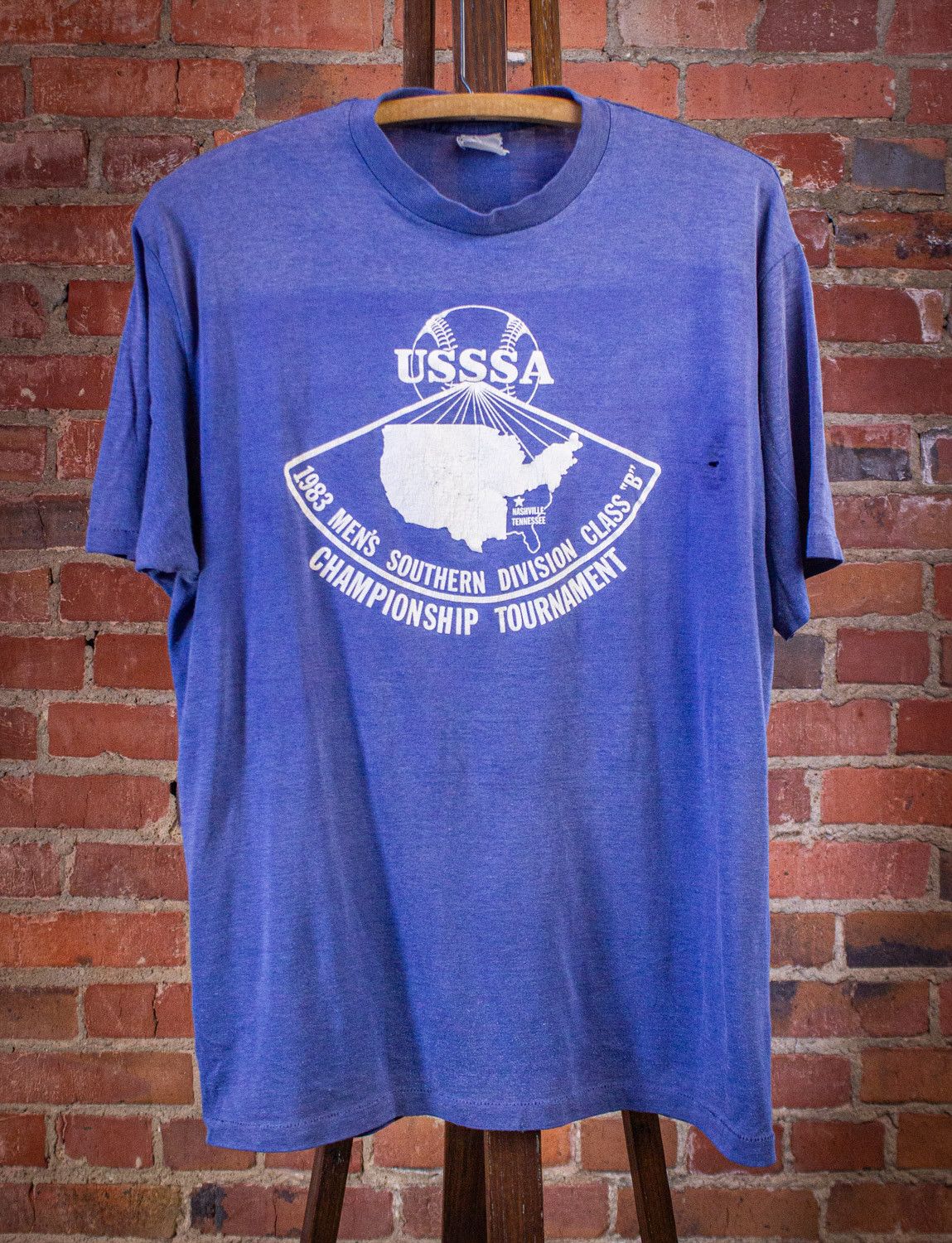 Vintage Vintage USSSA Tournament Graphic T Shirt 1983 Size US L / EU 52-54 / 3 - 1 Thumbnail