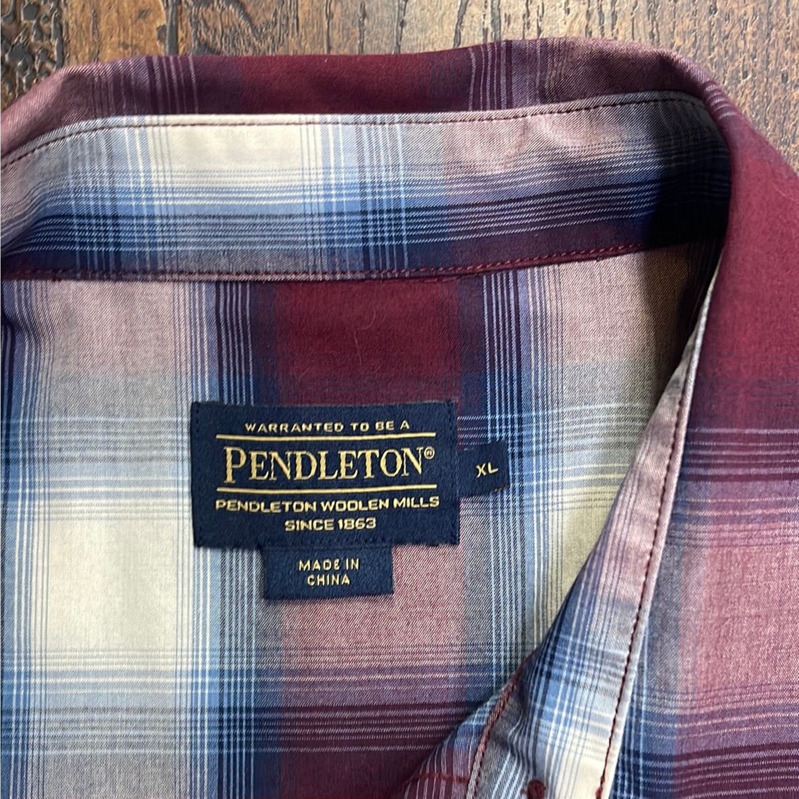 Pendleton Vintage Pendleton Pearl Snap Western Shirt XL Size US XL / EU 56 / 4 - 3 Thumbnail