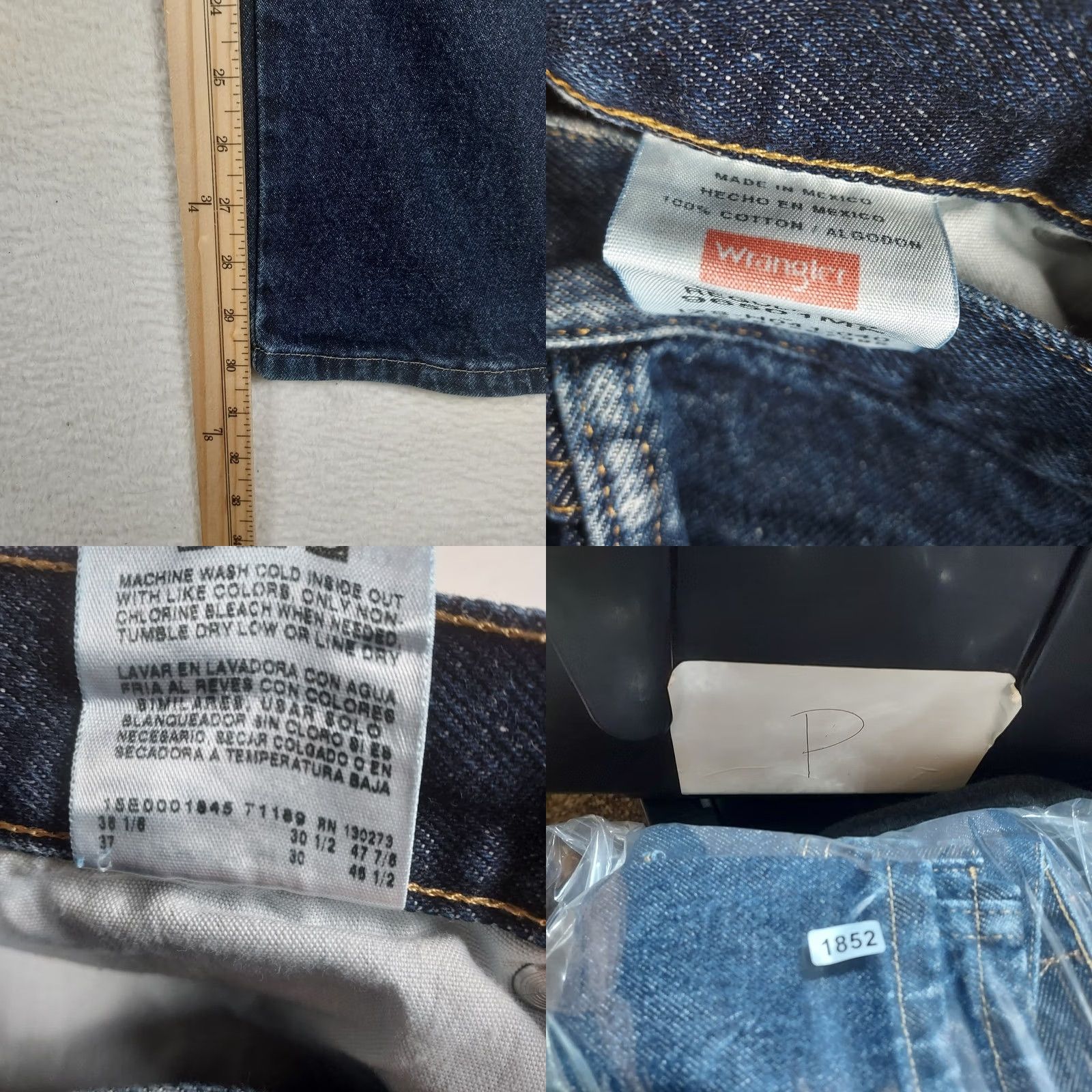 Wrangler Wrangler Jeans 36x30 Mens Regular Fit Denim Straight Leg NWT Five Star Premium Denim Blue 5-Pocket Zip Regular Inseam 30 Vintage: No Size US 36 / EU 52 - 8 Thumbnail