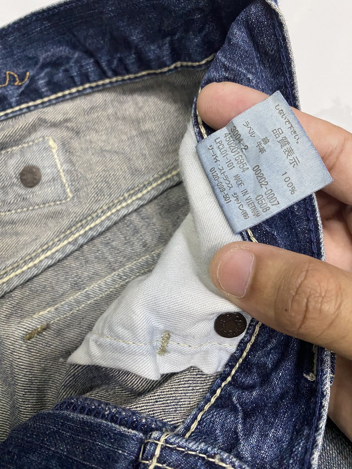 Levi's Vintage Clothing × Undercover VTG LEVIS 202🔥BUCKLE BACK DISTRESSED DENIM UNDERCOVER STYLE Size US 29 - 10 Thumbnail
