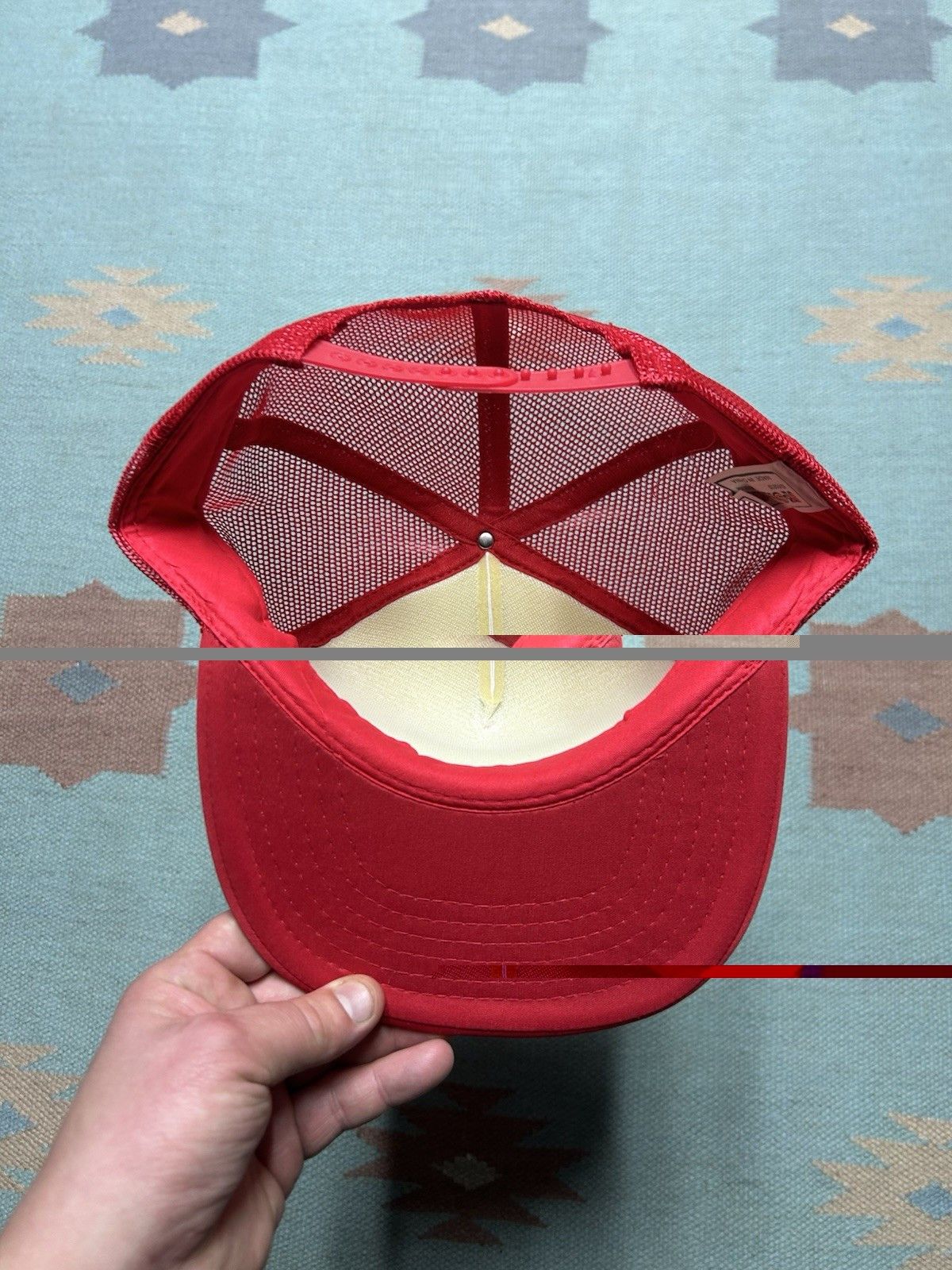 Vintage Vintage trucker hat Star truck rentals red white SnapBack Size ONE SIZE - 5 Thumbnail