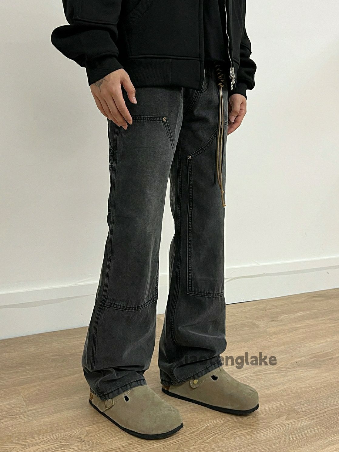 Jean × Vintage washed faded skate hiphop carpenter workwear jeans Size US 30 / EU 46 - 3 Thumbnail