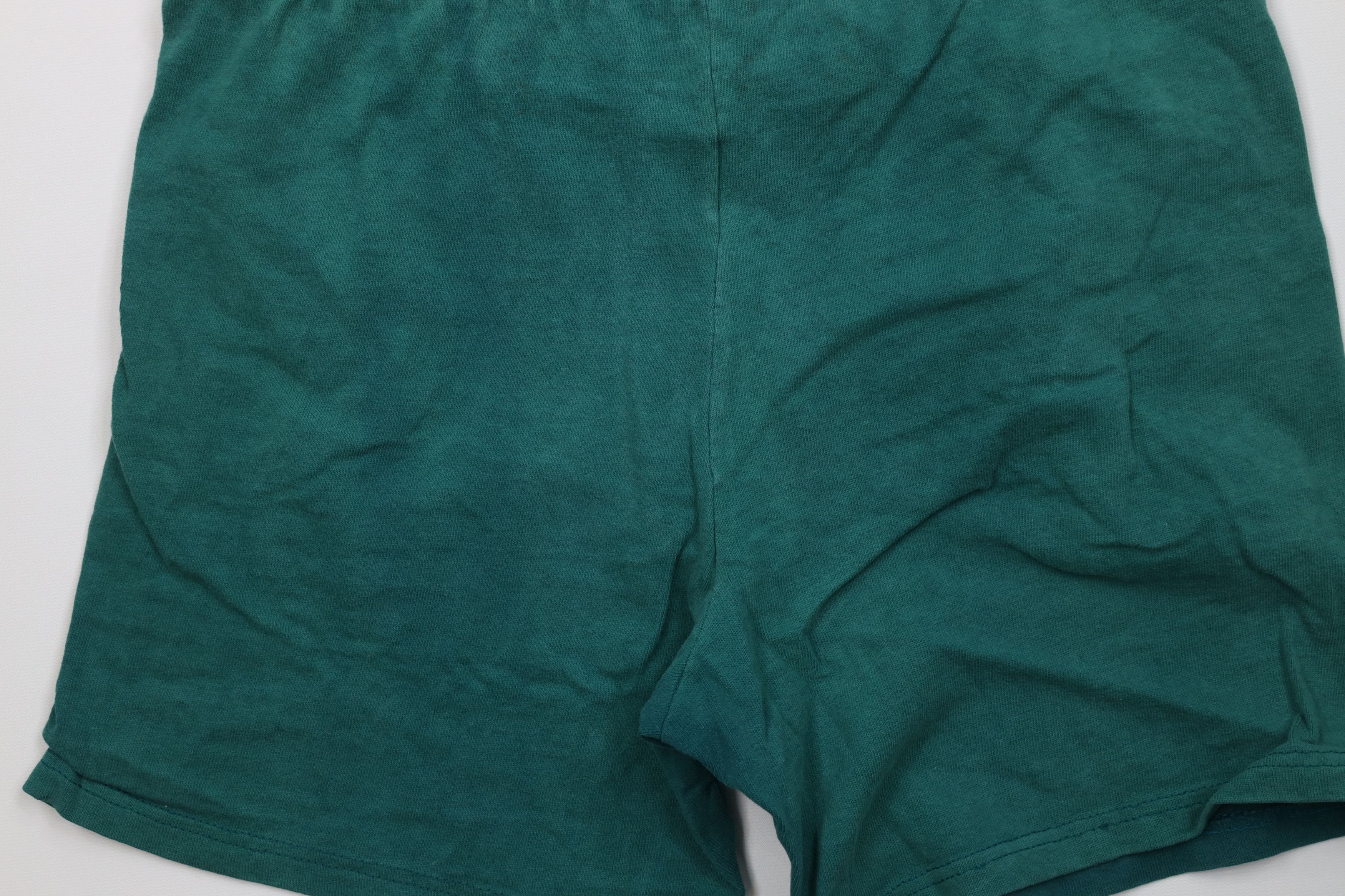 Champion Vintage 90s Champion Above Knee Shorts Green Cotton USA Size US 32 / EU 48 - 12 Thumbnail