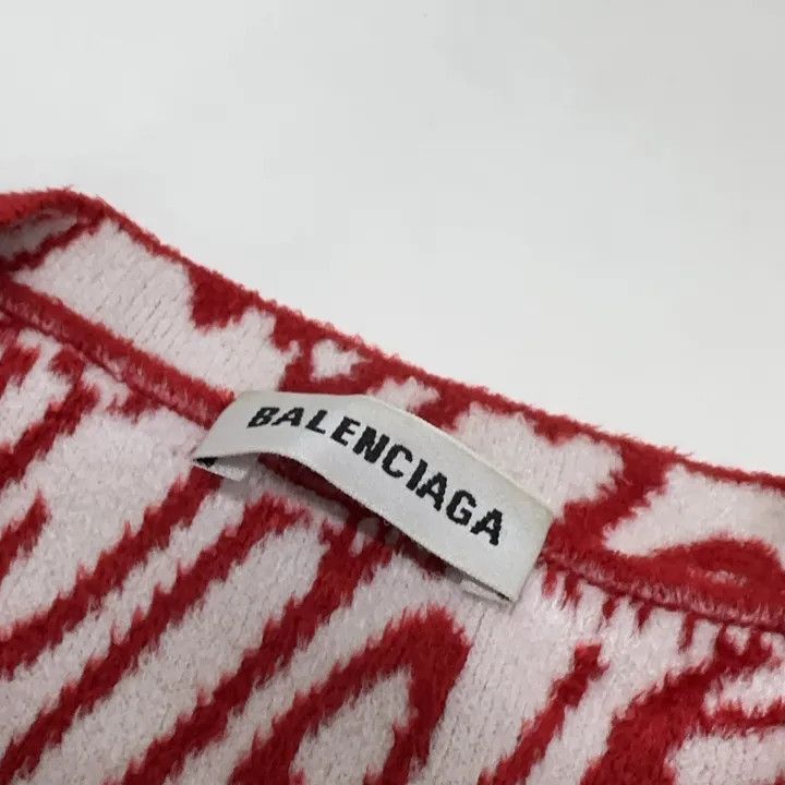 Other Balenciaga Red Logo Long Sleeve Sweatshirt 0079-2507 Size S / US 4 / IT 40 - 6 Thumbnail