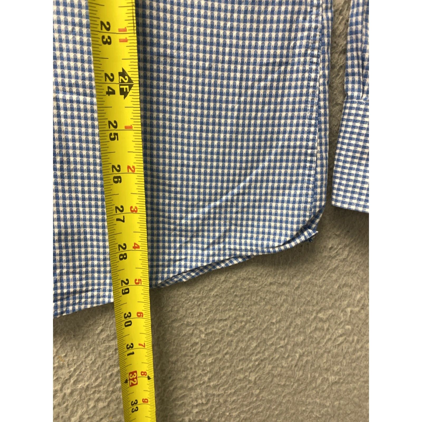 Hugo Boss Hugo Boss Dress Shirt Mens Size 16 Long Sleeve Blue Slim Fit Business Casual Formal Designer Size 42R - 6 Thumbnail