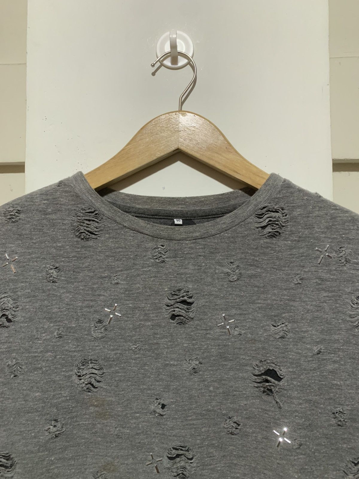Le Grande Bleu (L.G.B.) Japanese Hype Distressed LGB ISWN Style Longsleeve tee Size US S / EU 44-46 / 1 - 8 Thumbnail