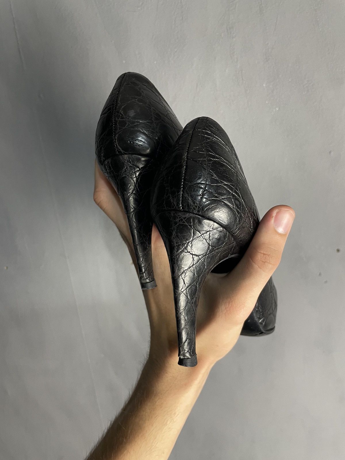 Prada Prada leather heels shoes size 36.5 Size US 6.5 / IT 36.5 - 7 Thumbnail