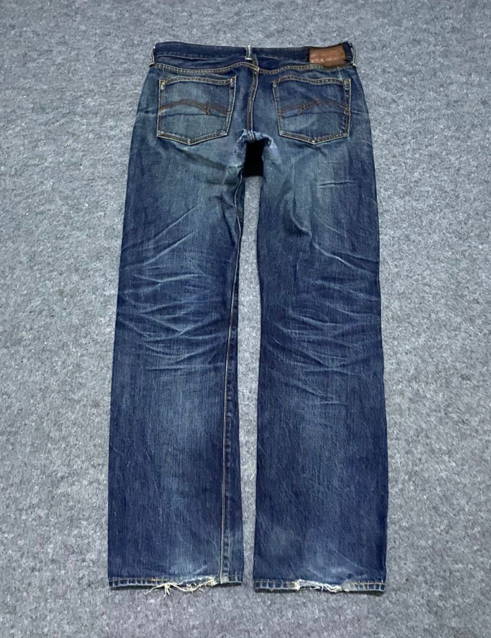 Japanese Brand 💥Rare💥Vintage Studio D Artisan Selvedge Distressed Denim Size US 33 - 2 Thumbnail
