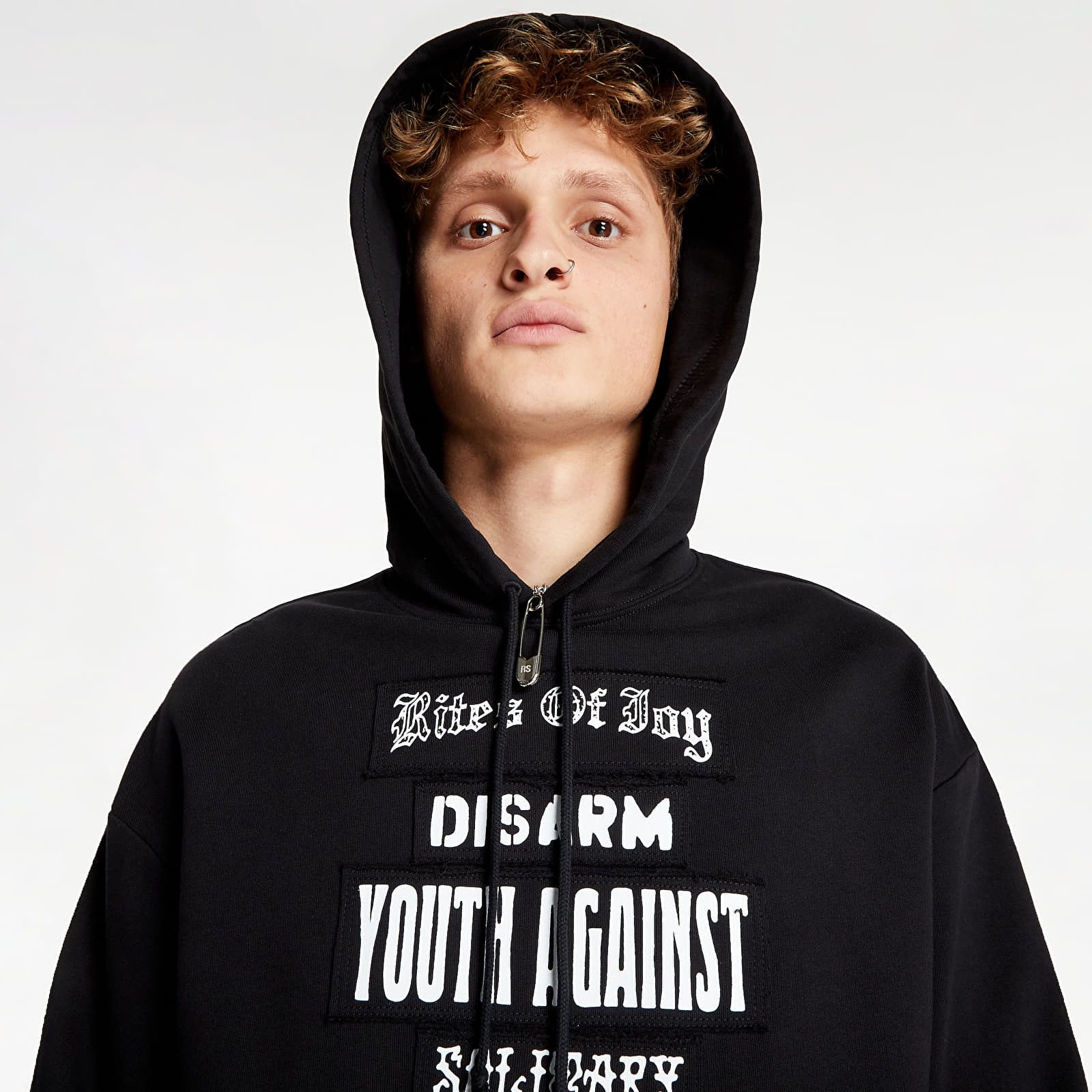 Raf Simons Raf Simons Black 'Rites Of Joy' Hoodie Size US L / EU 52-54 / 3 - 3 Thumbnail