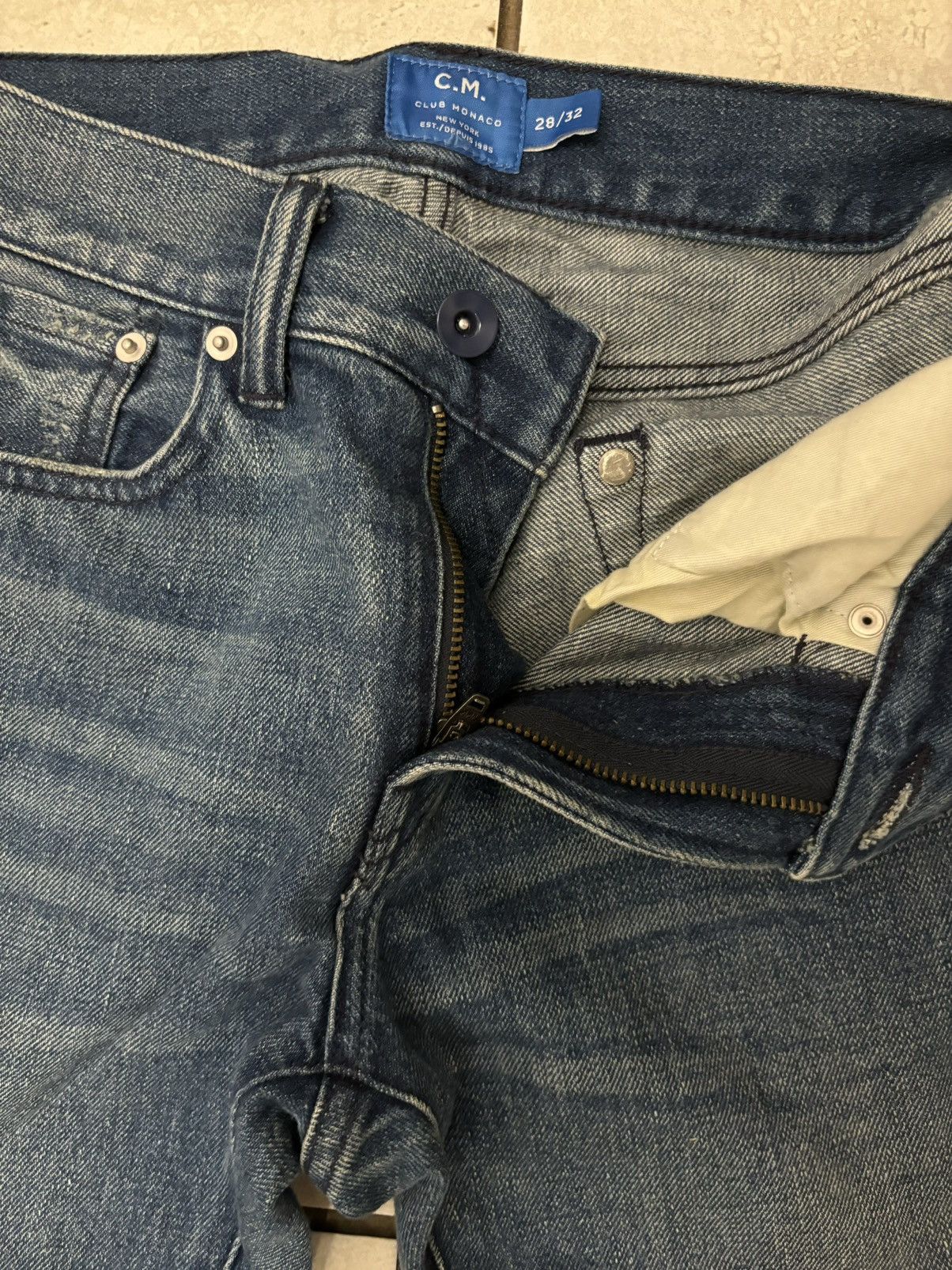 Club Monaco × Polo Ralph Lauren × Vintage True Denim Jeans Size US 28 / EU 44 - 2 Thumbnail
