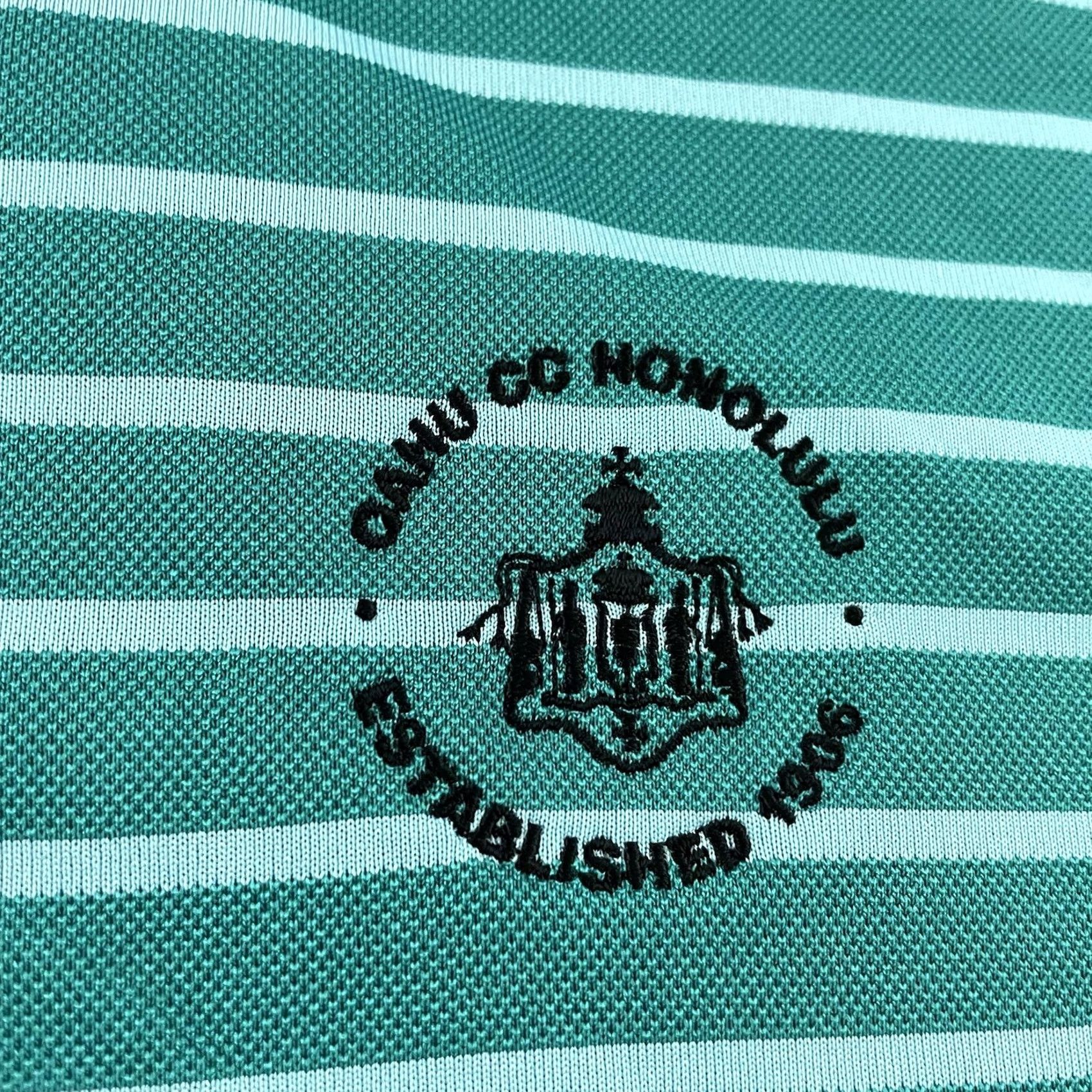 Nike Nike Golf Striped Short Sleeve Oahu Polo Shirt Mens Large Green Size US L / EU 52-54 / 3 - 3 Thumbnail