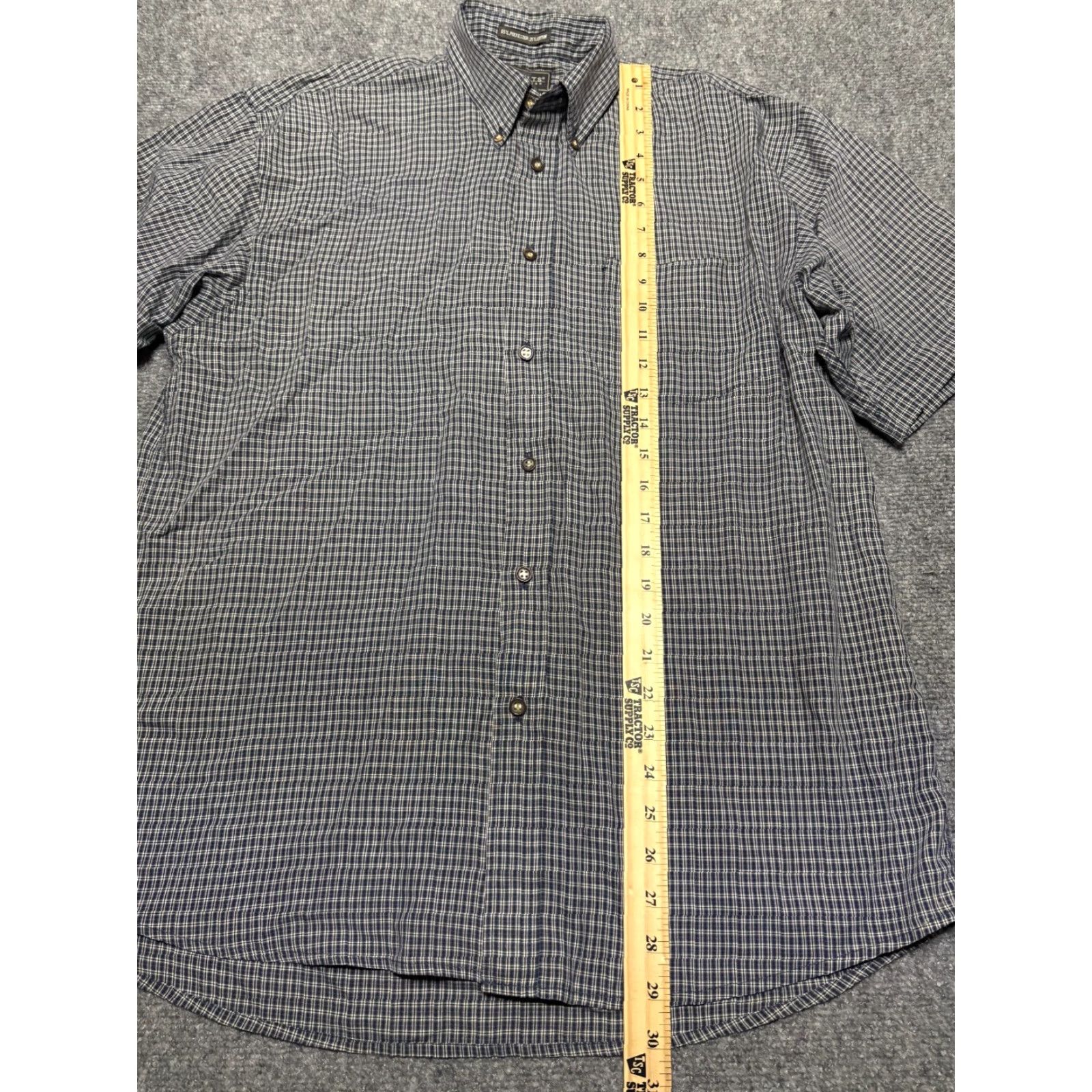 Vintage Kights Sports Wear Button Down Shirt Mens Small Blue Plaid Short Sleeve Pocket Shirt Size US S / EU 44-46 / 1 - 2 Thumbnail