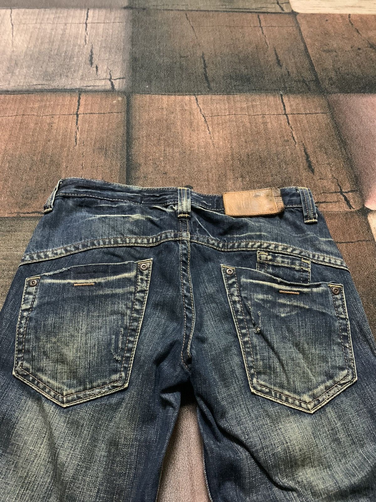 Designer × If Six Was Nine × Le Grande Bleu (L.G.B.) SUPER FLARE low rise drive jeans Size 30" / US 8 / IT 44 - 14 Thumbnail