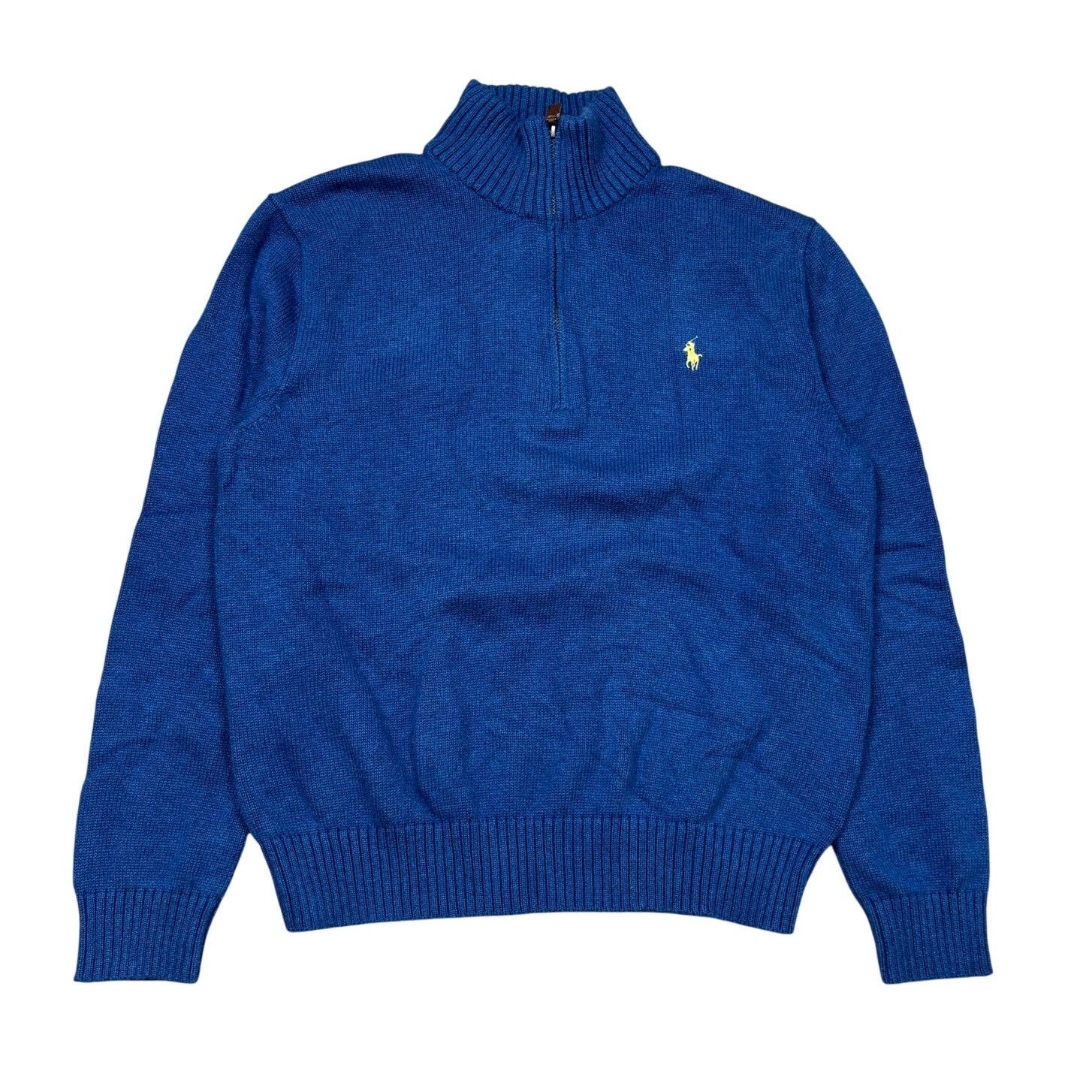 Polo Ralph Lauren Polo Ralph Lauren Cotton Knit 1/4 Zip Sweater Men's Large Size US L / EU 52-54 / 3 - 1 Thumbnail