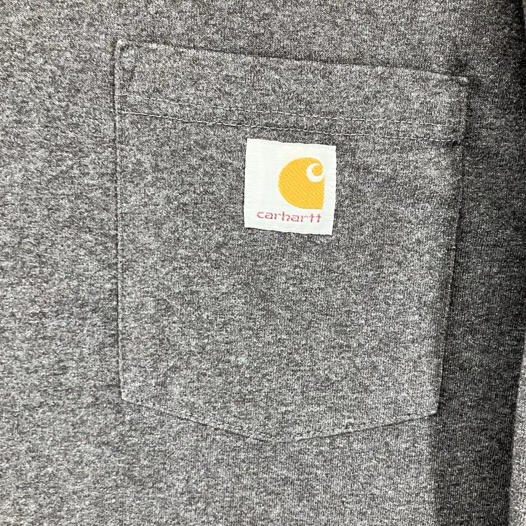 Carhartt Carhartt Mens T-Shirt Charcoal Gray 3XL Long Sleeve Crew Neck Pocket Relaxed Fit All Seasons Logo Size US XXL / EU 58 / 5 - 4 Thumbnail