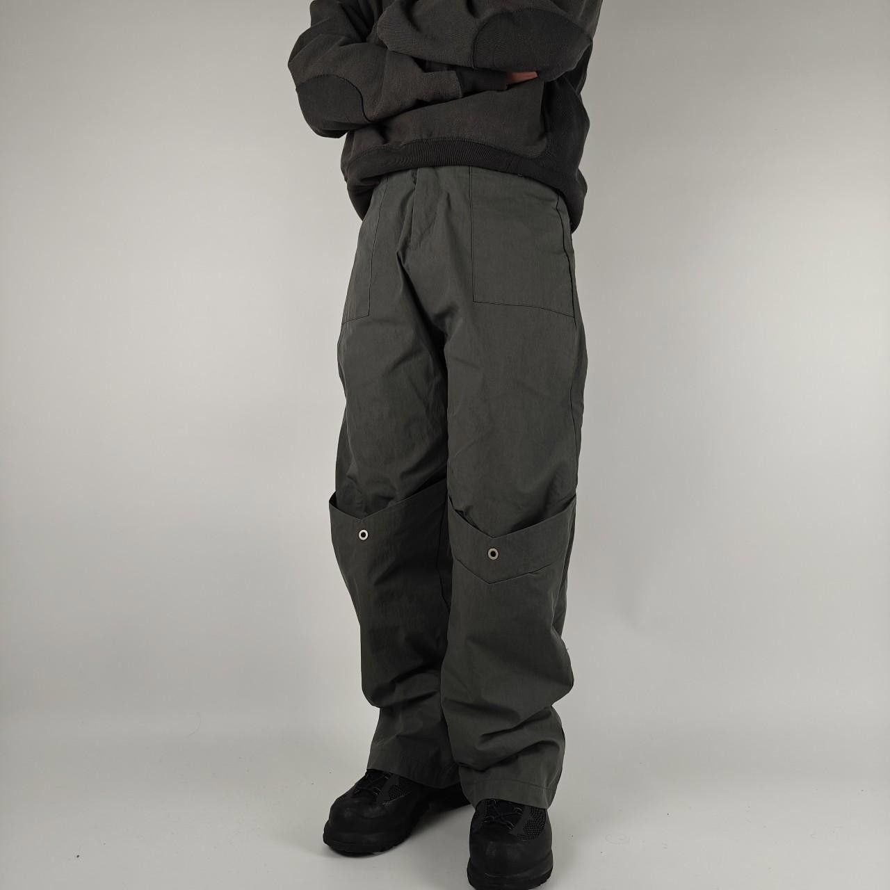 Other 49Percent Grey Armour Layered Knee Wide Leg Trousers Size US 32 / EU 48 - 5 Thumbnail