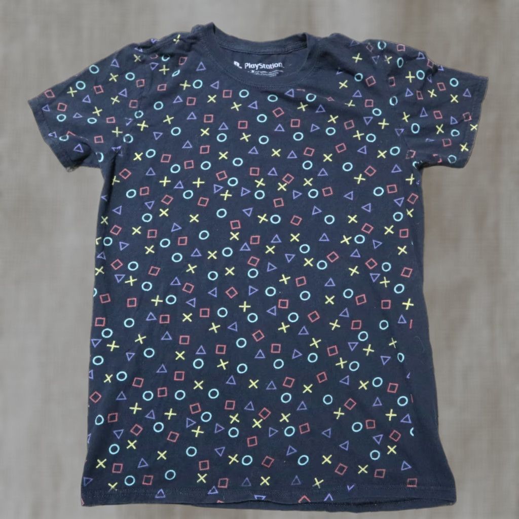 Ripple Junction PLAYSTATION Controller Buttons Gray Short Sleeve Tee T-Shirt Mens Size S Small Size US S / EU 44-46 / 1 - 1 Thumbnail