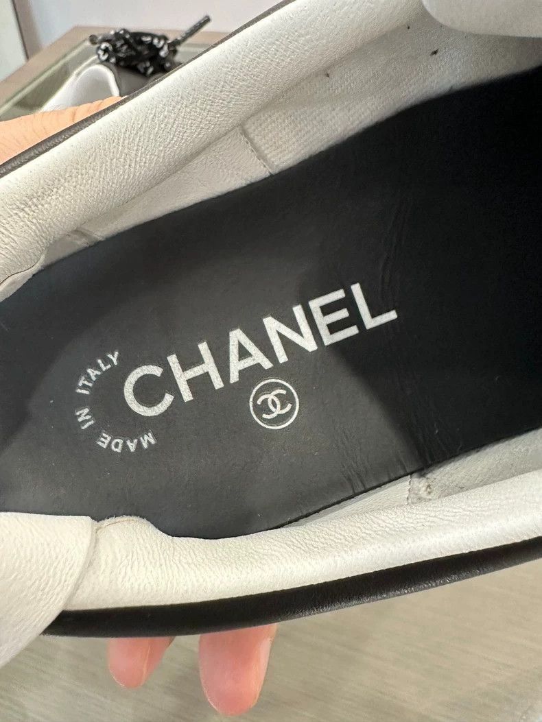 Chanel Chanel Black Logo Sneakers for Women -2505 Size US 7 / EU 40 - 6 Thumbnail