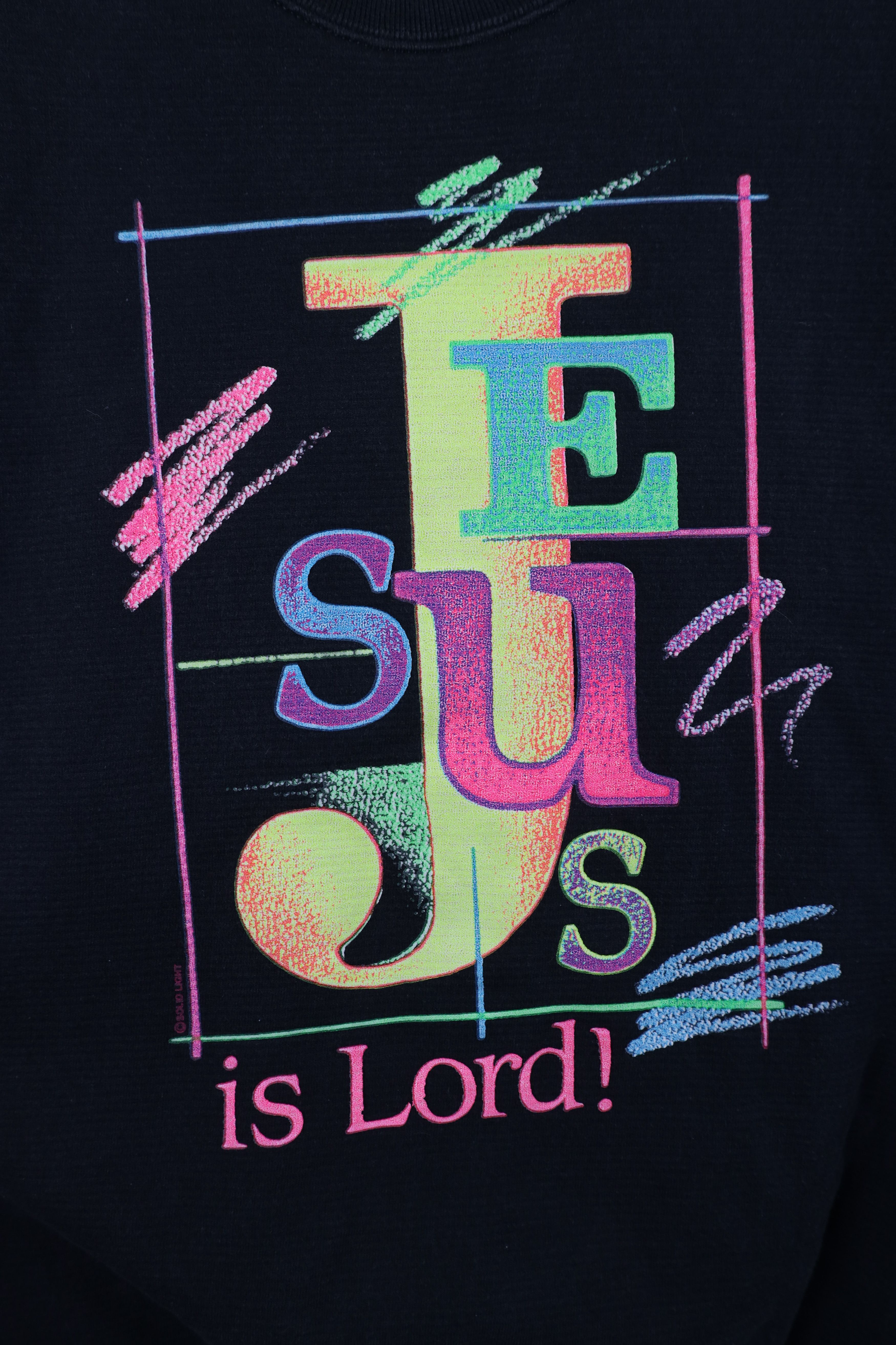 Vintage Vintage 90s Streetwear Christian Jesus Is Lord Sweatshirt Size XXL / US 16-18 / IT 52-54 - 4 Thumbnail
