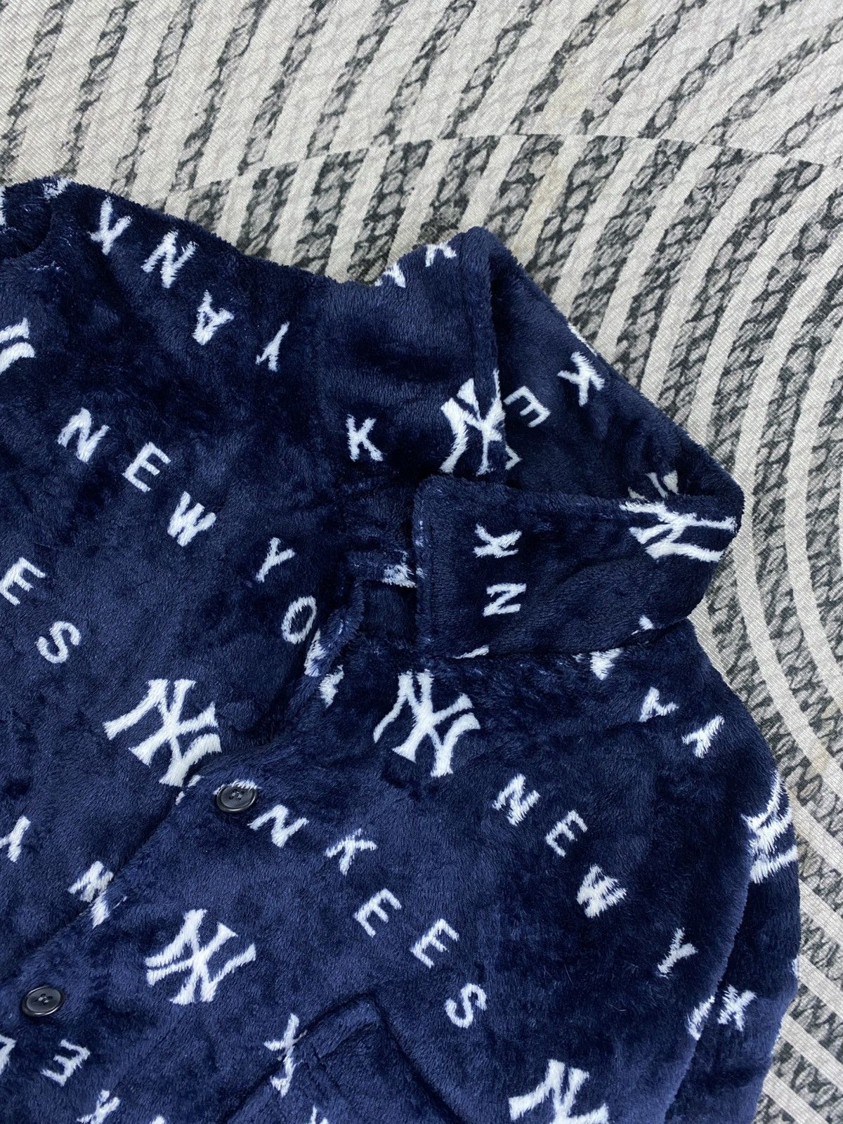 New York Yankees Vintage New York Yankees Genuine Sleepwear Pajama Top Size L / US 10 / IT 46 - 6 Thumbnail