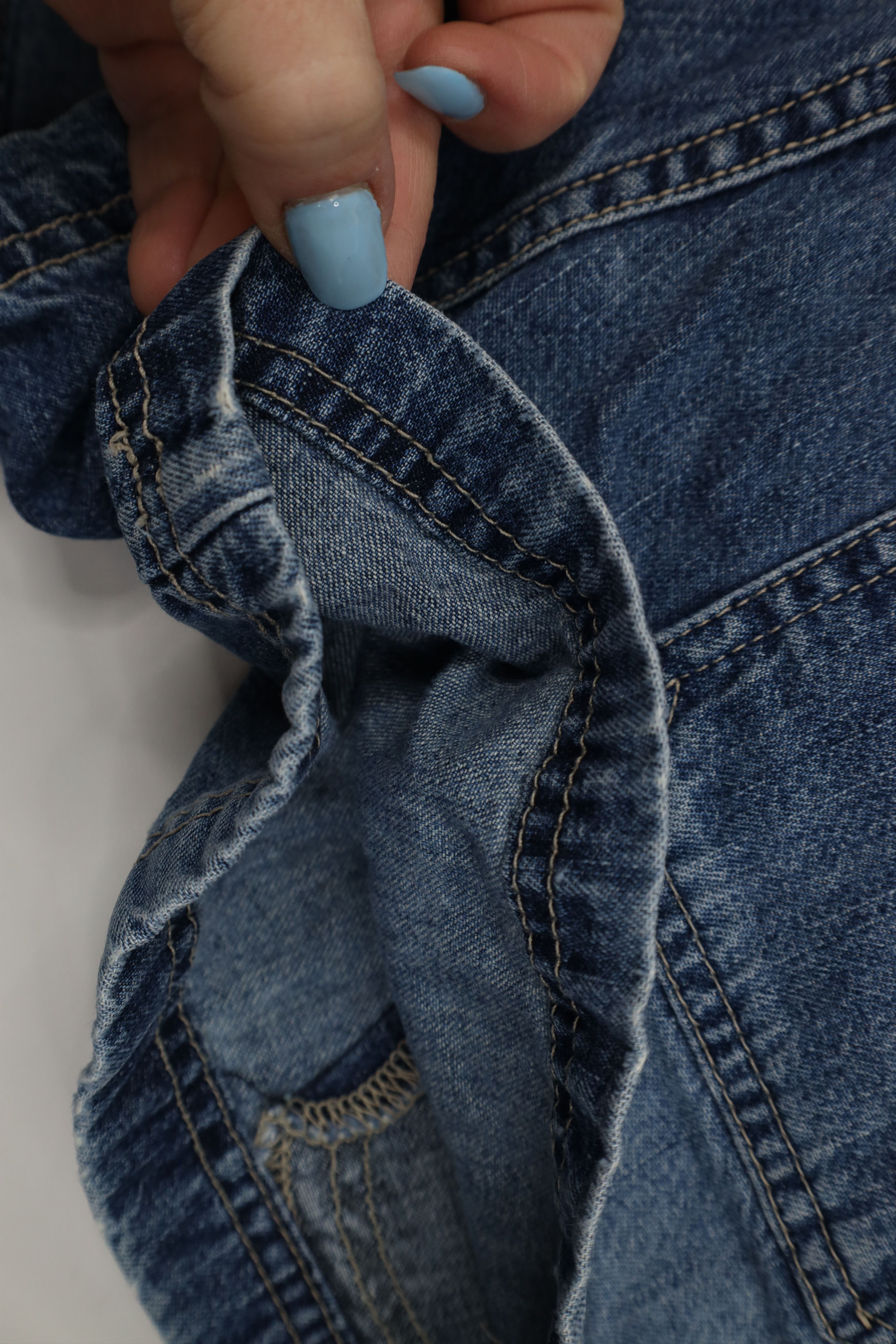American Eagle Outfitters Vintage 90s American Eagle Workwear Denim Cargo Shorts Size 27" / US 4 / IT 40 - 14 Thumbnail
