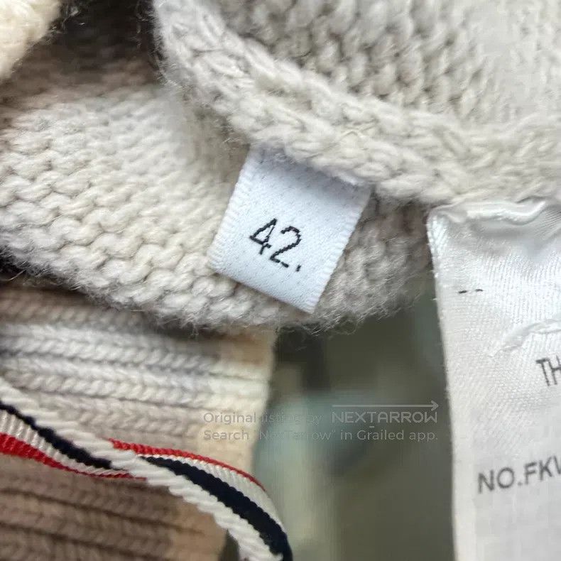 Thom Browne Thom Browne Beige sailing wool vest Size US XS / EU 42 / 0 - 5 Thumbnail
