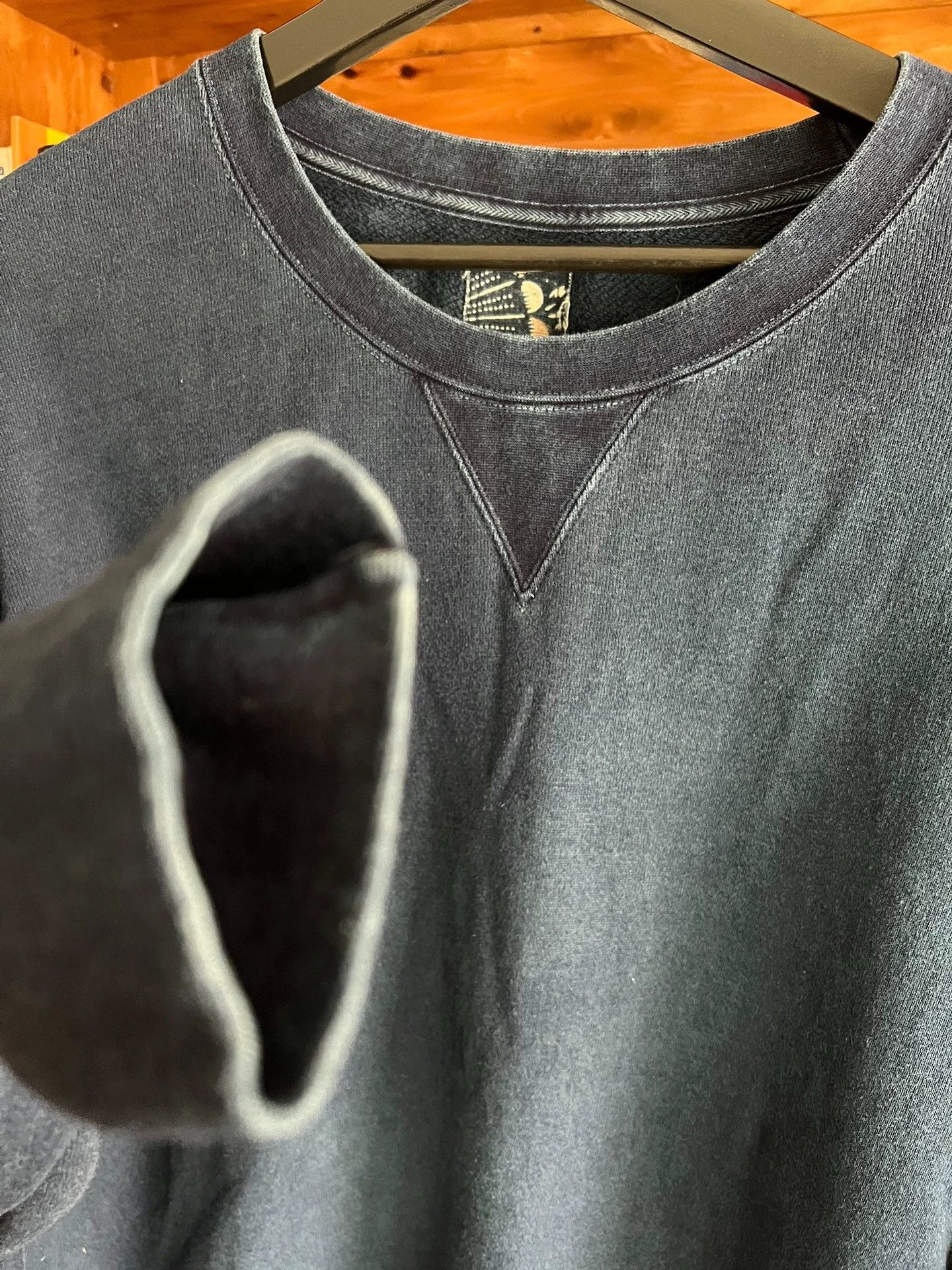 Visvim visvim ict 21 indigo distressed long sleeve crewneck sweater Size US M / EU 48-50 / 2 - 5 Thumbnail