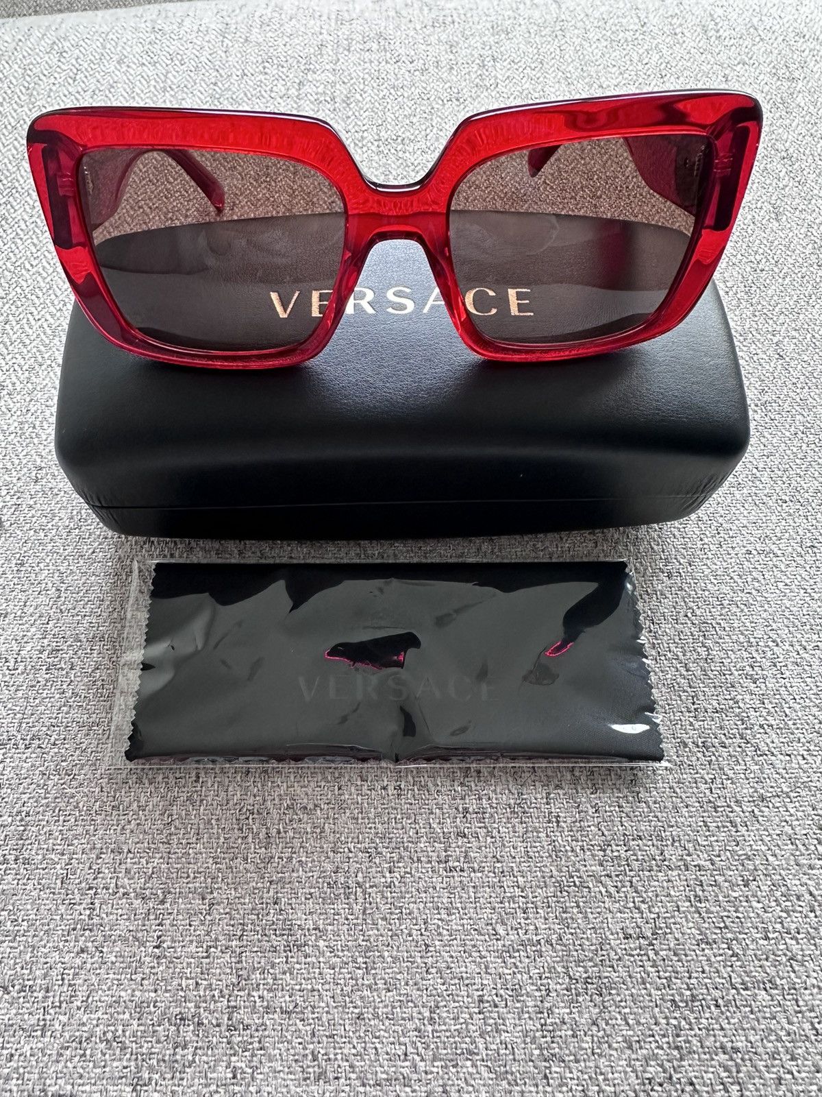 image of Versace Sunglasses in Red, Women's
