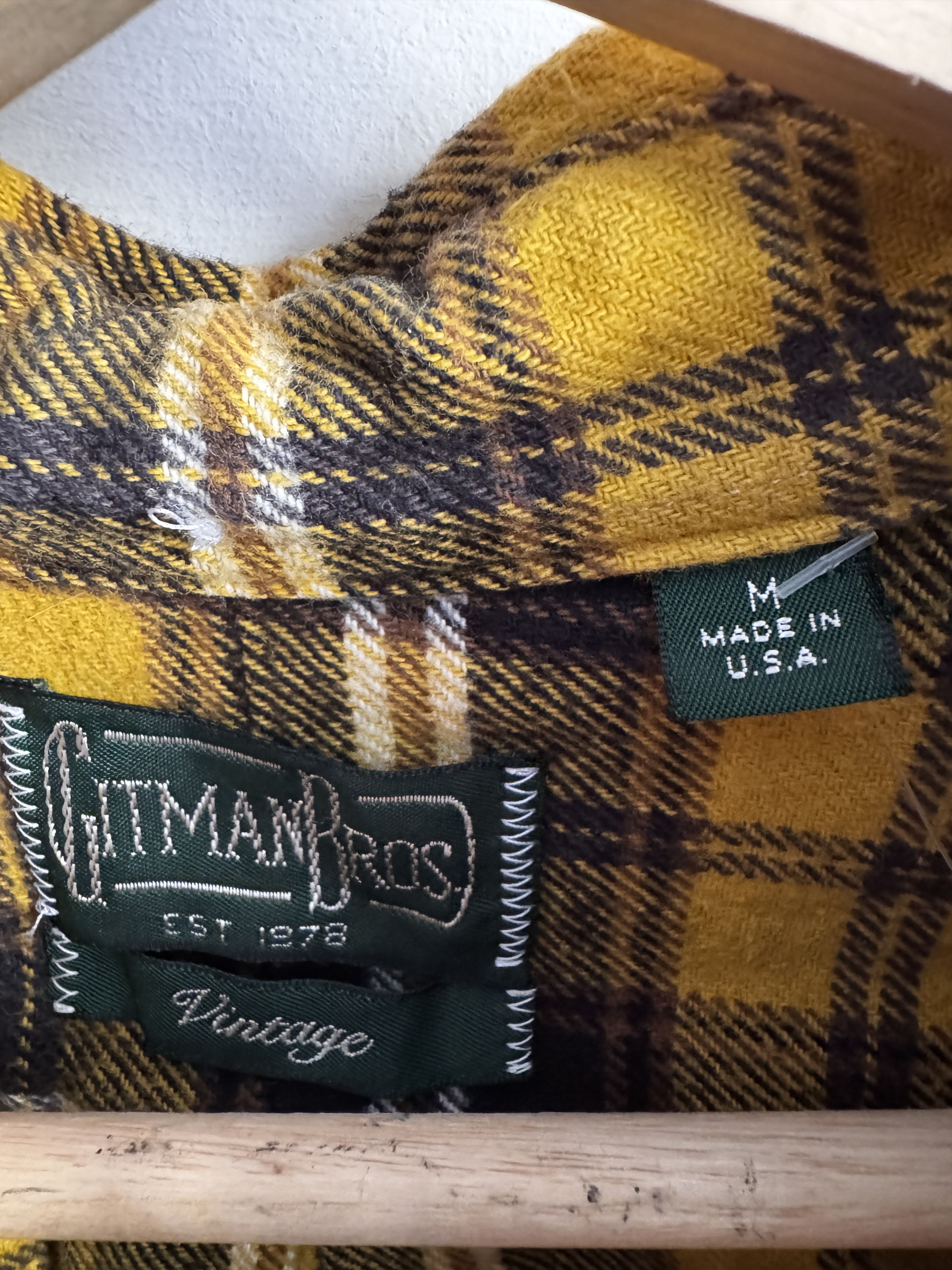 Gitman Bros. Vintage Gitman Bros Vintage Yellow Plaid Button Down Shirt Size M Size US S / EU 44-46 / 1 - 4 Thumbnail