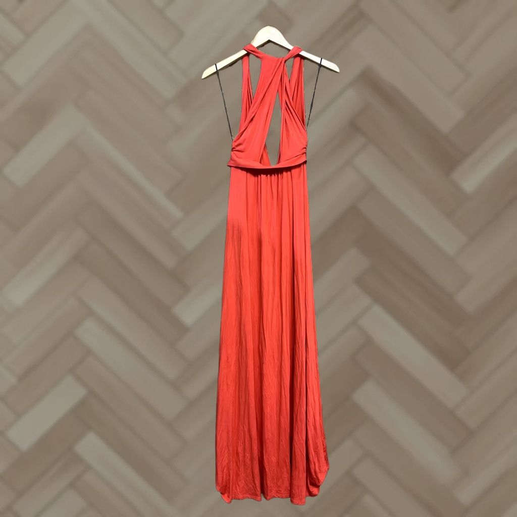 Vintage Tart Collections Womens Red Maxi Dress Long Solid NWT Size S Size S / US 4 / IT 40 - 1 Thumbnail