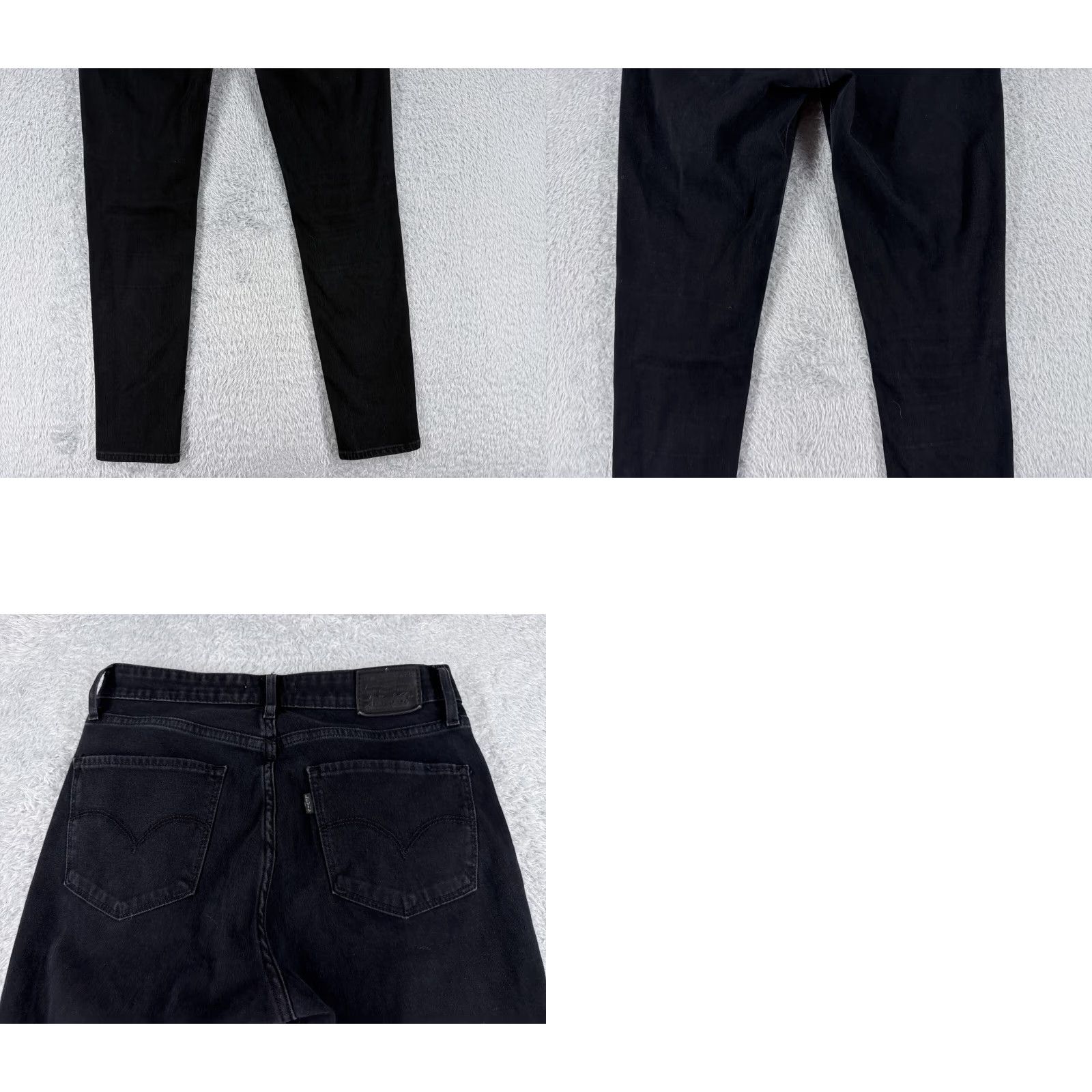 Levi's Levi's Jeans Women 28 Black Denim 700 Series Skinny High Rise 27x29 Cotton 5-Pocket Distressed Stretch Vintage: No Size 28" / US 6 / IT 42 - 10 Thumbnail