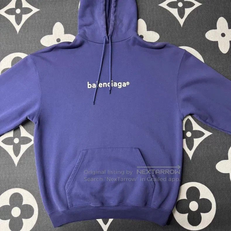Balenciaga Balenciaga Purple Logo Hoodie. Size US M / EU 48-50 / 2 - 1 Thumbnail