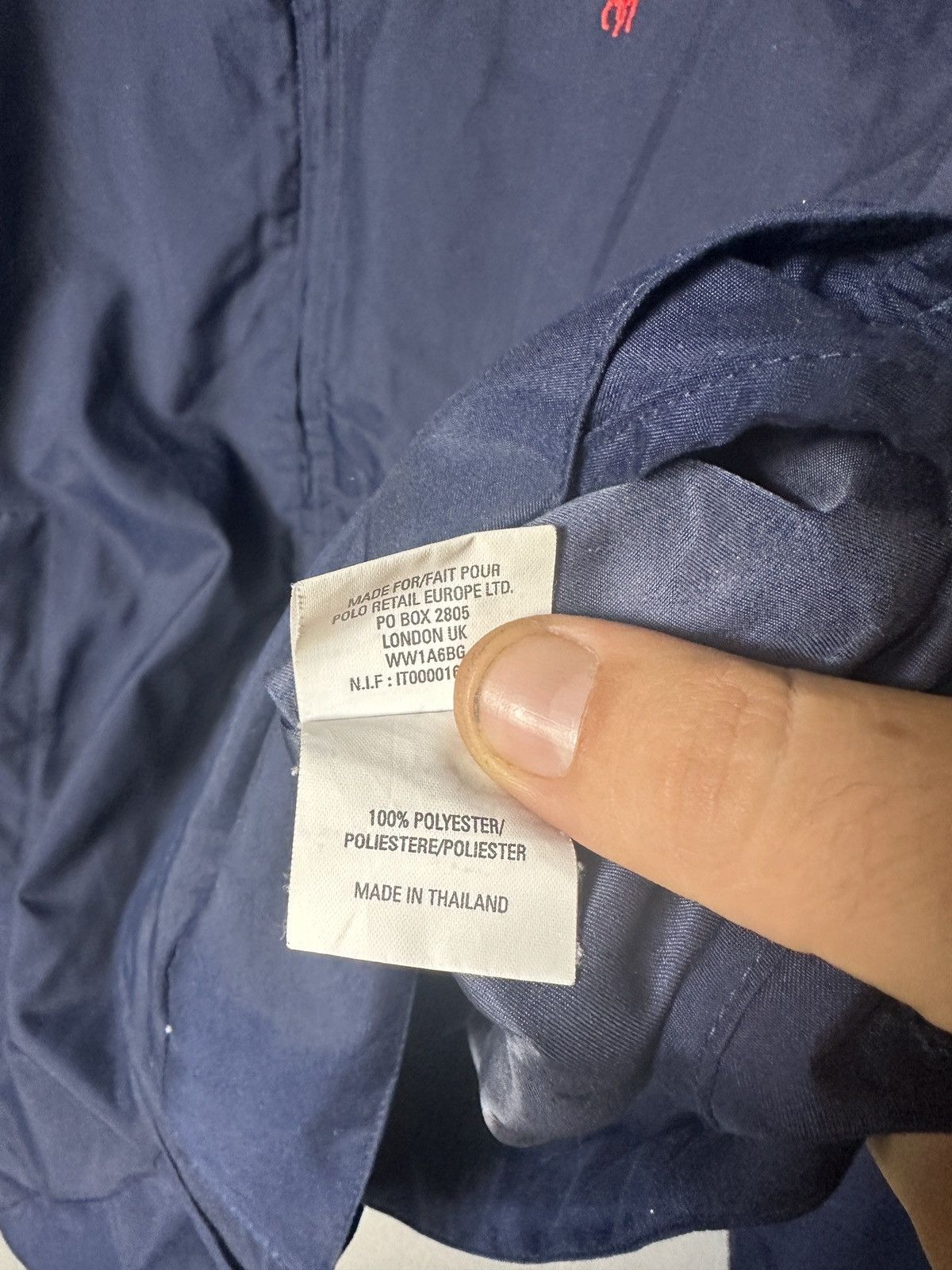 Polo Ralph Lauren × Ralph Lauren × Vintage Polo Ralph Lauren navy vintage jacket checkered lining y2k Size US S / EU 44-46 / 1 - 6 Thumbnail