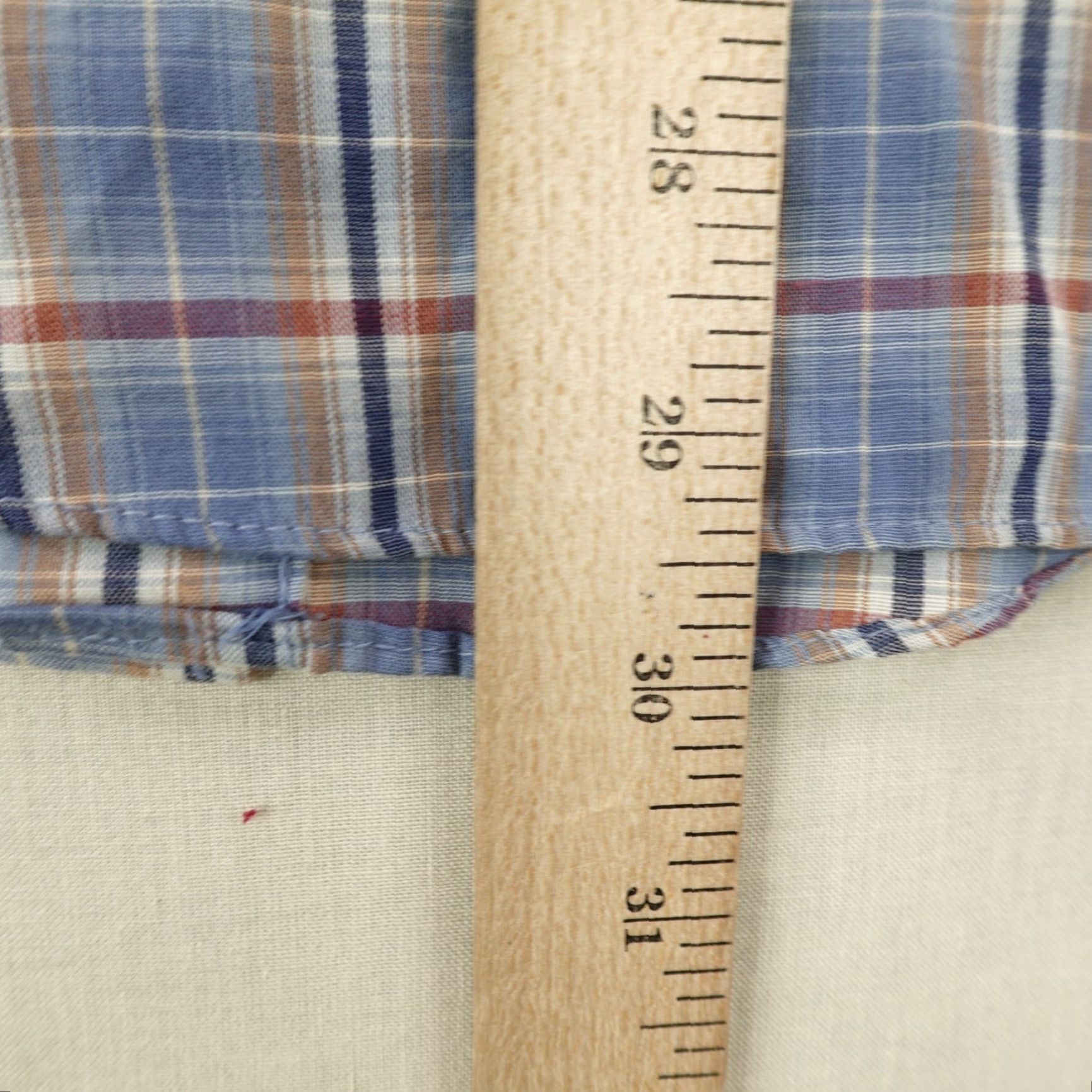 Levi's VINTAGE Levi's Shirt Mens Large Blue Plaid Western Pearl Snap Ranch White Tab 70s Size US L / EU 52-54 / 3 - 7 Thumbnail
