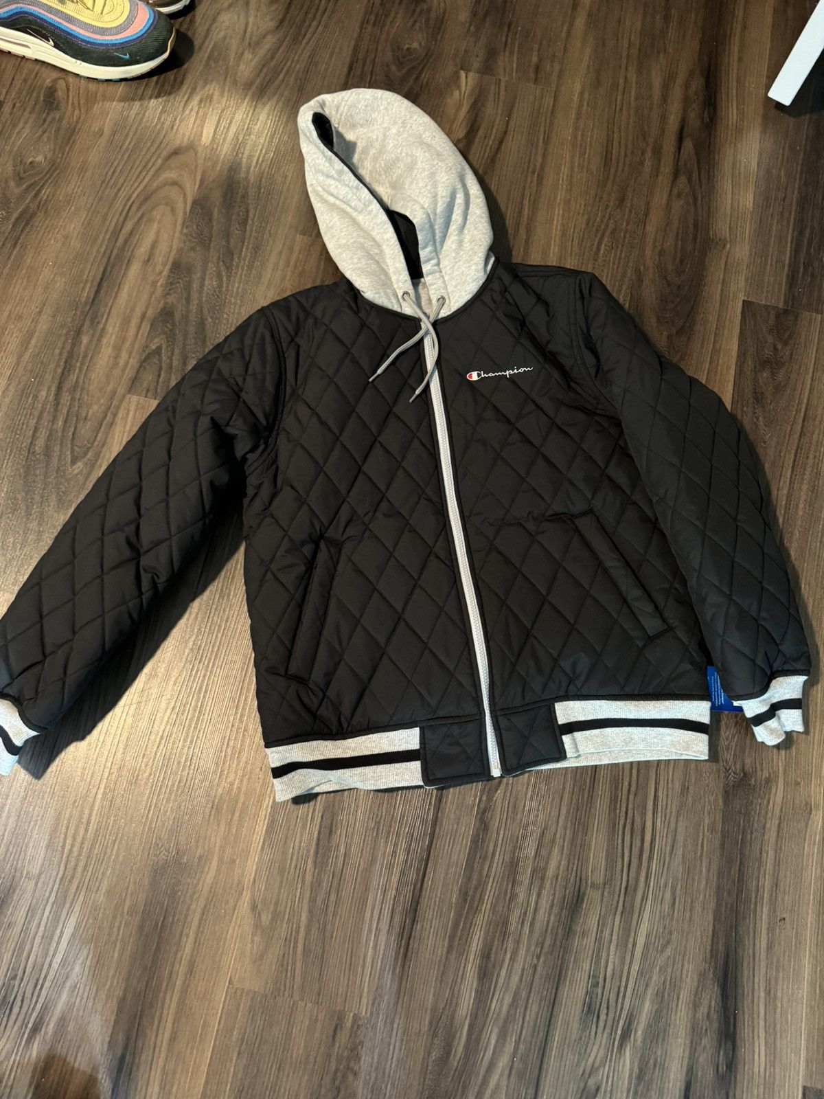 Champion × Supreme FW15 Supreme X Champion Jacket Reversible black/yellow Sz M Size US S / EU 44-46 / 1 - 4 Thumbnail