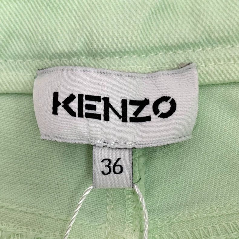 Kenzo KENZO Light green cotton casual denim half skirt Size 24" / US 00 / IT 34 - 6 Thumbnail