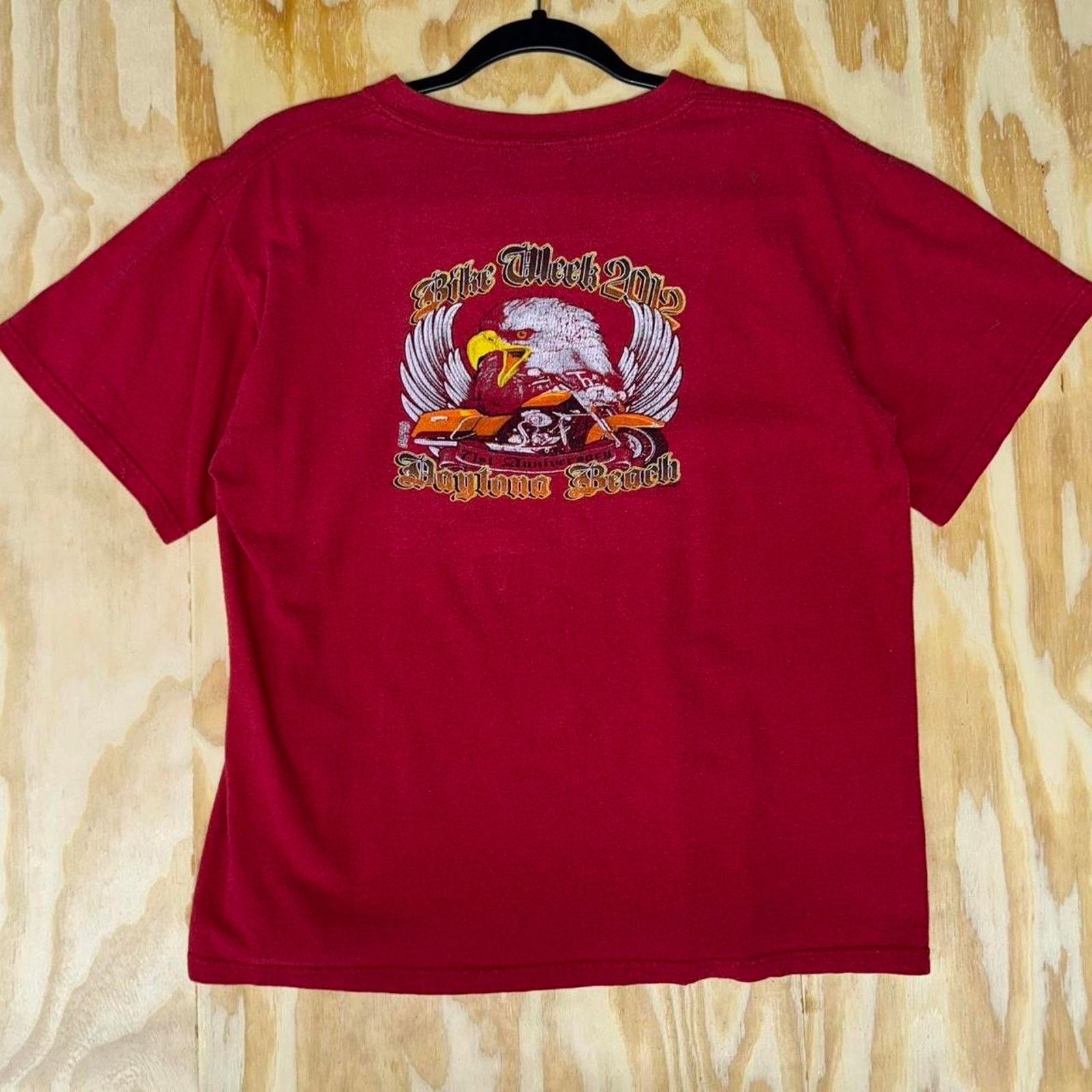 Harley Davidson Vintage y2k daytona beach motorcycle eagle 2012 t-shirt Size US M / EU 48-50 / 2 - 4 Thumbnail