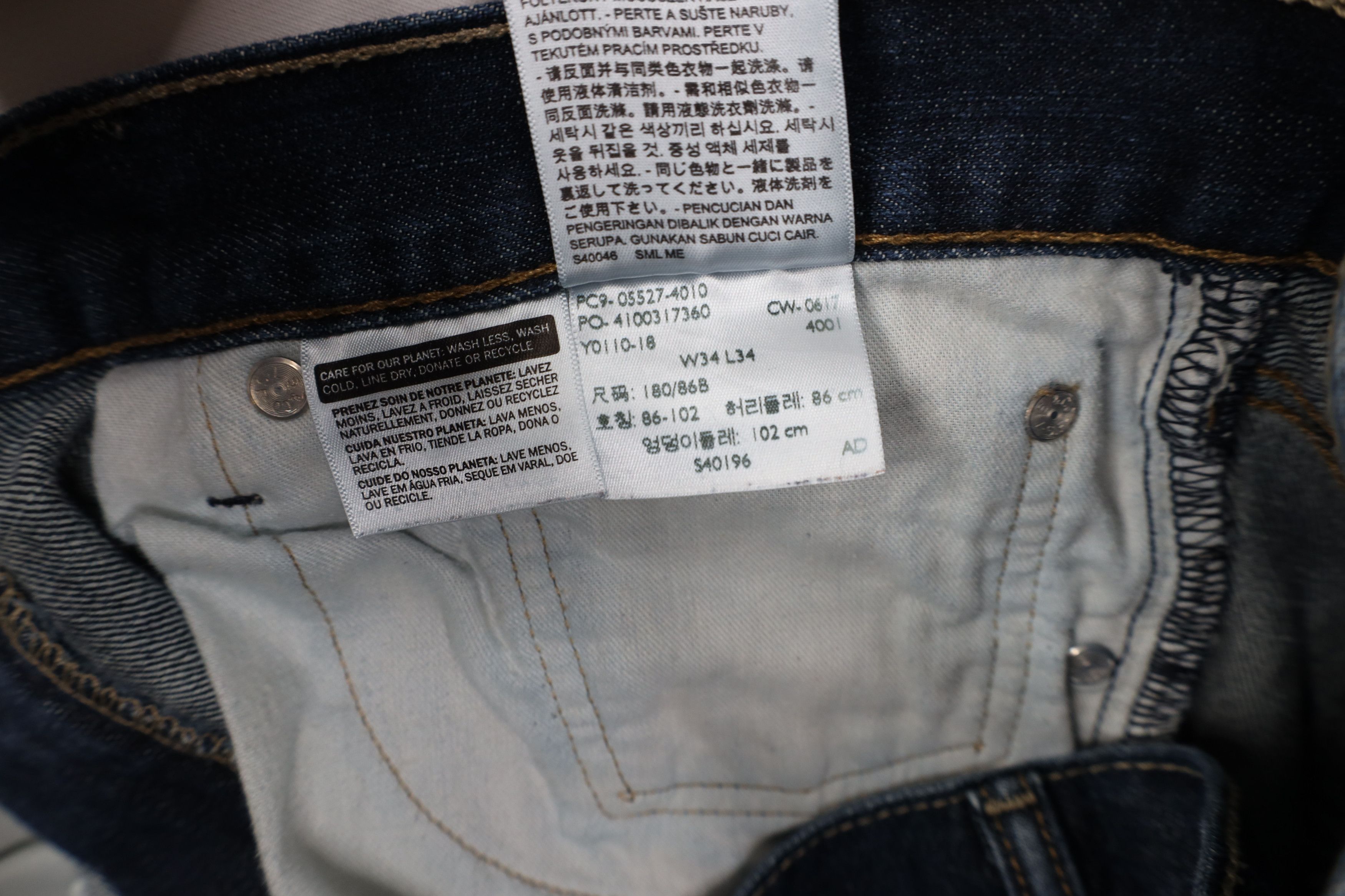 Levi's Vintage Y2K Levis 527 Slim Boot Cut Flared Denim Jeans Blue Size US 34 / EU 50 - 7 Thumbnail