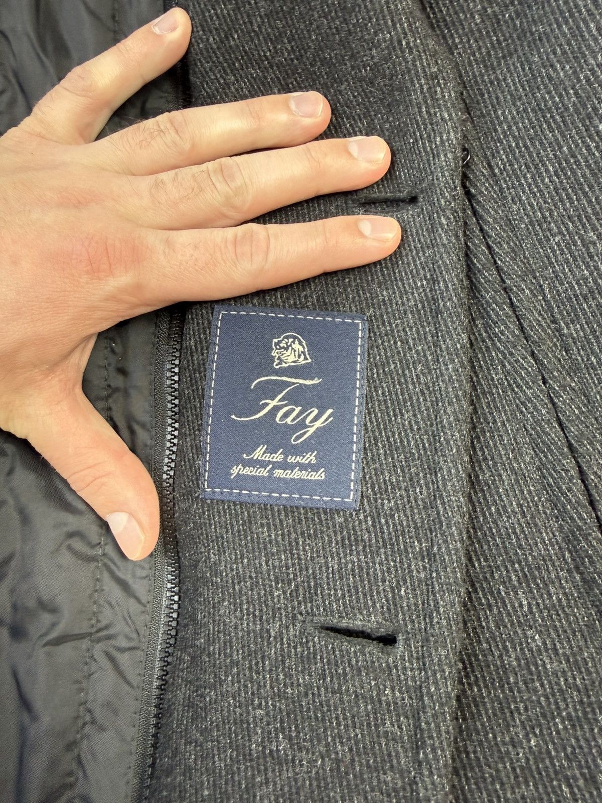 Fay Fay Double Lining Coat Men’s Gray Made in Italy Size S Size US S / EU 44-46 / 1 - 7 Thumbnail