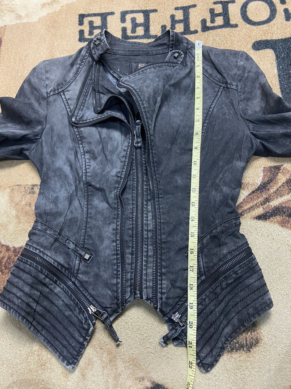 If Six Was Nine × Japanese Brand × Le Grande Bleu (L.G.B.) 🔥 Rare 🔥 SI innerve L.G.B style denim motorbike jacket Size S / US 4 / IT 40 - 14 Thumbnail