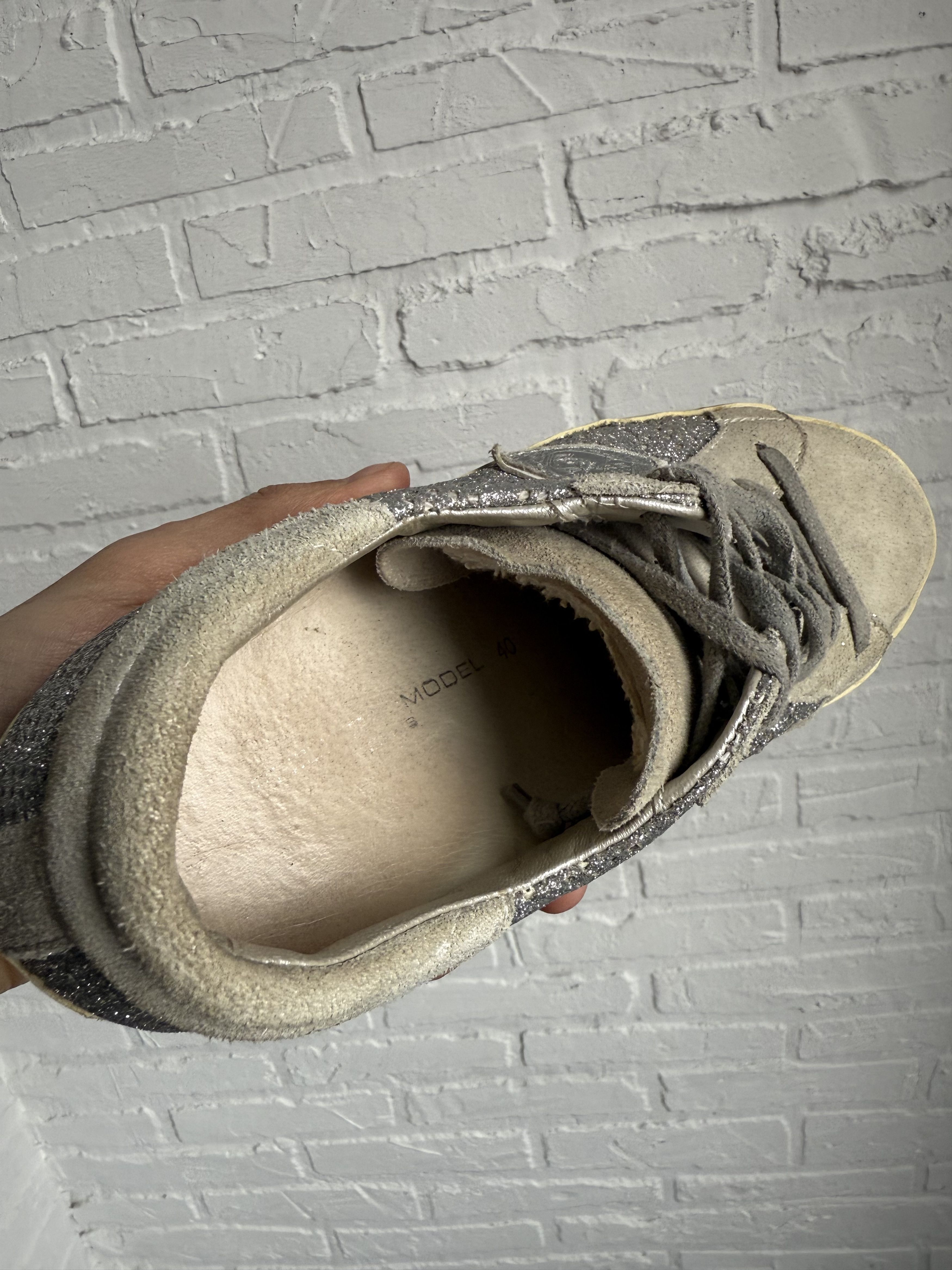Philippe Model Philippe Model Paris suede leather glitter sneakers Size US 10 / IT 40 - 12 Thumbnail