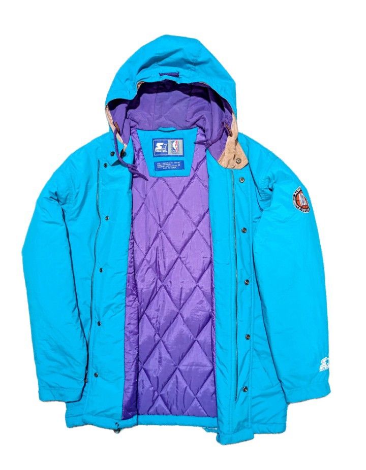 Starter Starter Jacket Charlotte Hornets NBA Retro Vintage HORNETS Size US M / EU 48-50 / 2 - 2 Thumbnail