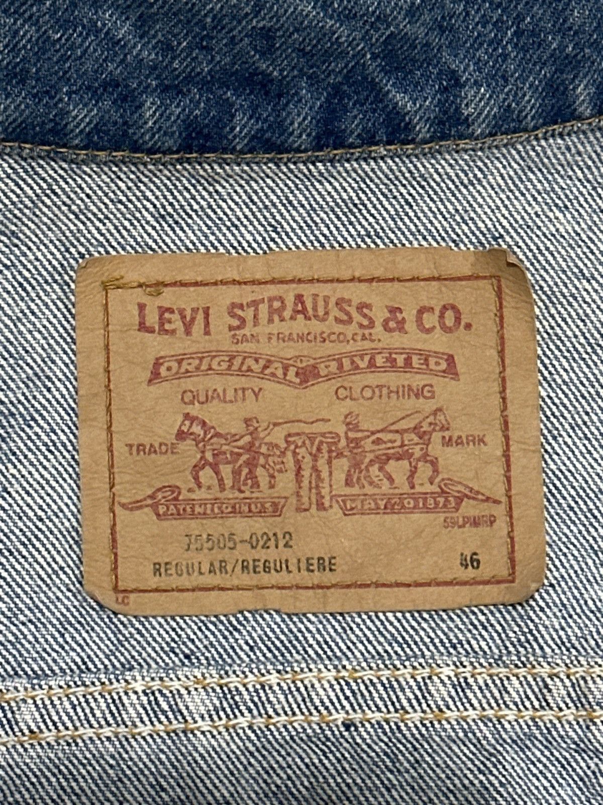 Levi's × Levi's Vintage Clothing × Vintage Vintage Levi’s 75505-0212 Denim Jacket – Near New - Size 46 Size US S / EU 44-46 / 1 - 3 Thumbnail