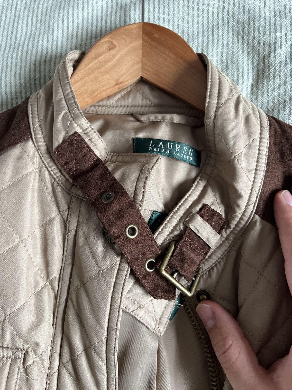 Lauren Ralph Lauren Lauren by Ralph Lauren Quilted Jacket Size L / US 10 / IT 46 - 2 Thumbnail
