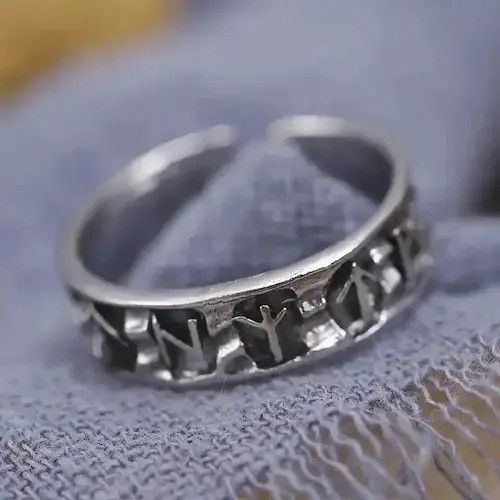 Other Odin Norse Viking Amulet Adjustable Ring Size ONE SIZE - 4 Thumbnail