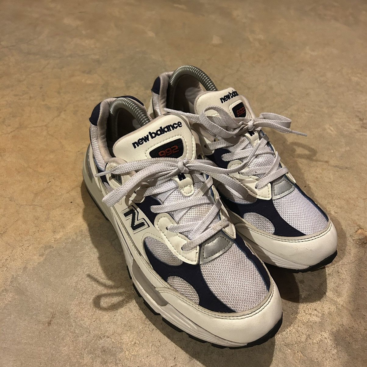 New Balance New Balance 992 Monarch White Navy 2021 US 7 Size US 7 / EU 40 - 7 Thumbnail