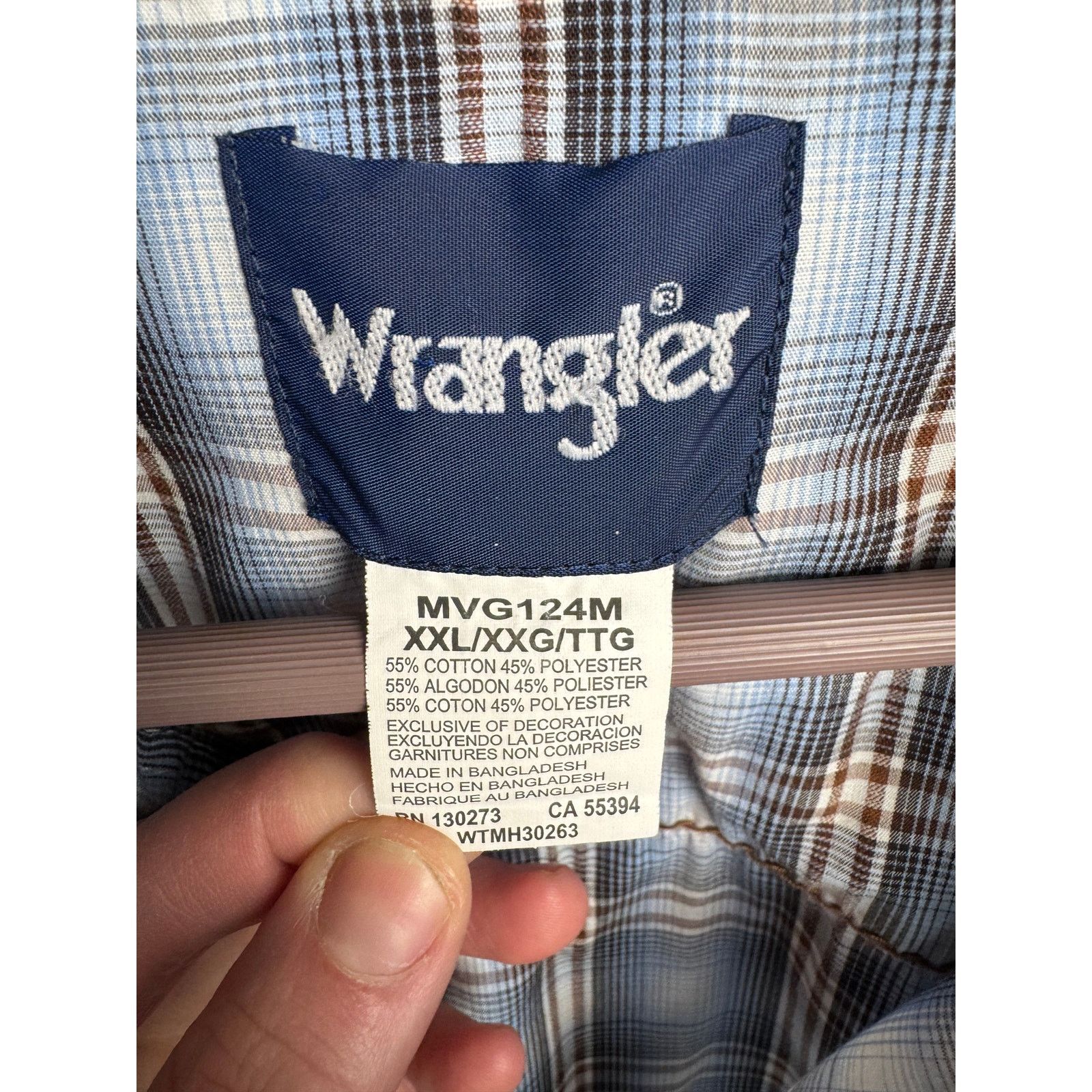 Wrangler Wrangler Pearl Snap Western Shirt – 2XL Oversized Fit Size US XXL / EU 58 / 5 - 4 Thumbnail